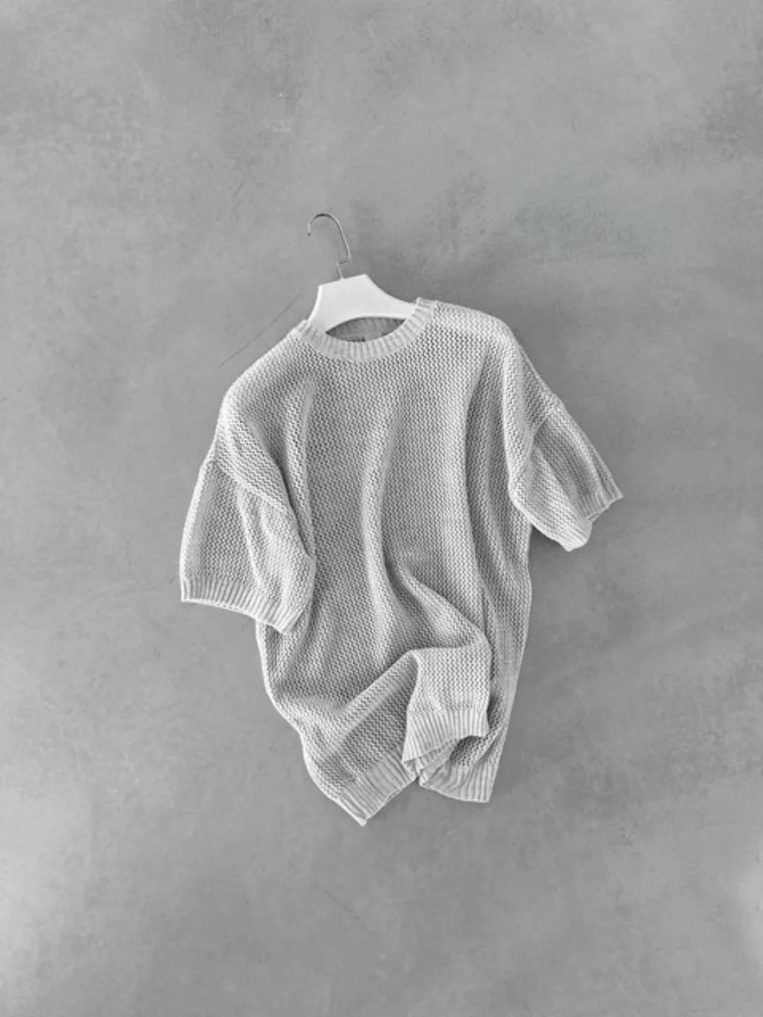 Abluka T-Shirt OVERSIZE MESH KNIT T-SHIRT günstig online kaufen