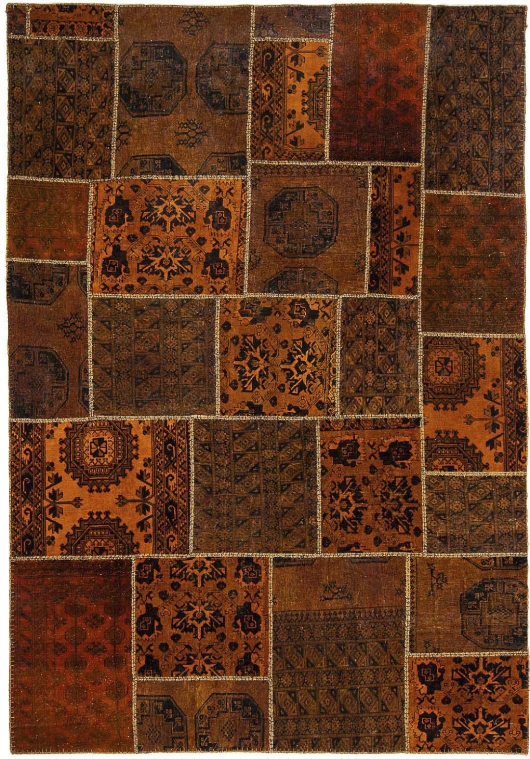 morgenland Wollteppich »Kazak Patchwork 234 x 148 cm«, rechteckig günstig online kaufen