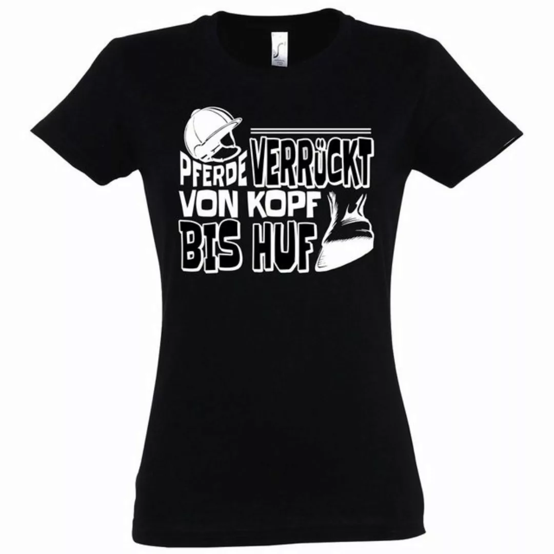 Youth Designz T-Shirt "Pferde Verrückt Von Kopf Bis Huf" Damen T-Shirt mit günstig online kaufen