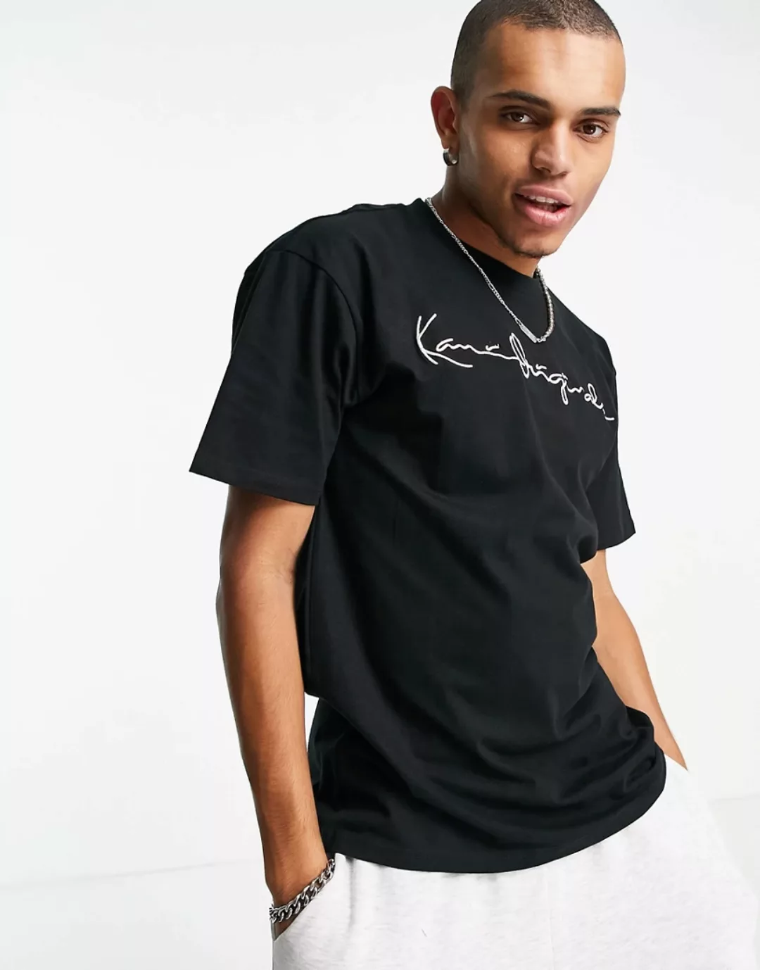 Karl Kani – Originals – T-Shirt in Schwarz günstig online kaufen