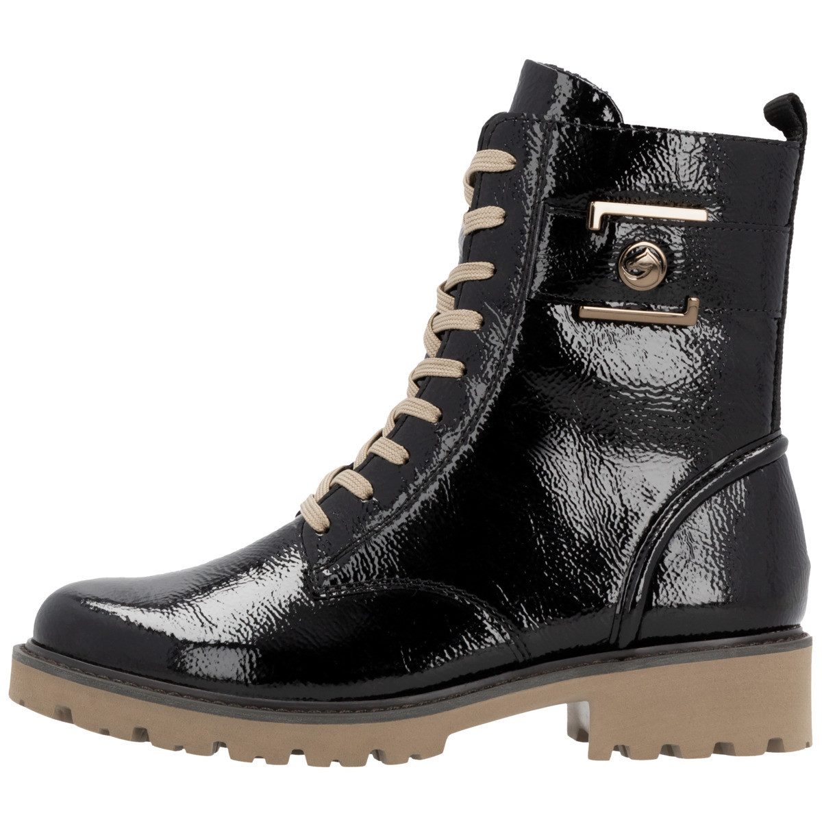 Remonte Elisabeth Hurley-Collection Schnürstiefelette, Blockabsatz, Schnürs günstig online kaufen