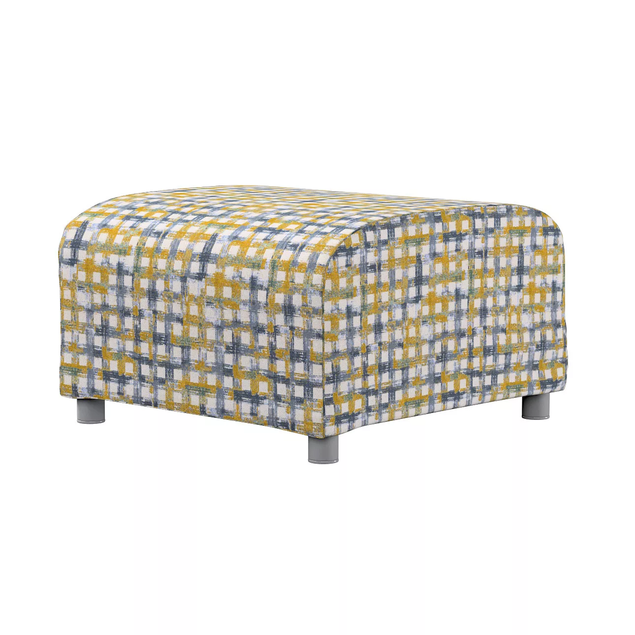 Bezug für Klippan Hocker, blau-gelb, Husse, Klippan Hocker, Cosy Home (145- günstig online kaufen