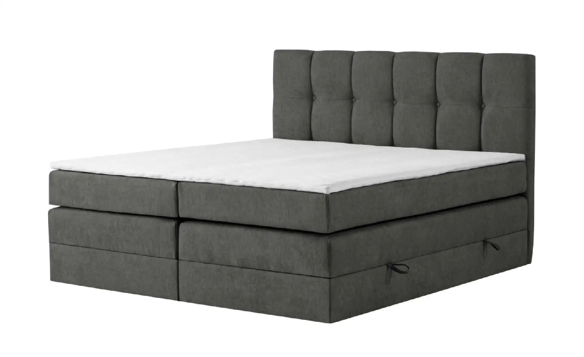 Boxspringbett mit Bettkasten Leeds ¦ grau ¦ Maße (cm): B: 200 H: 121 Betten günstig online kaufen