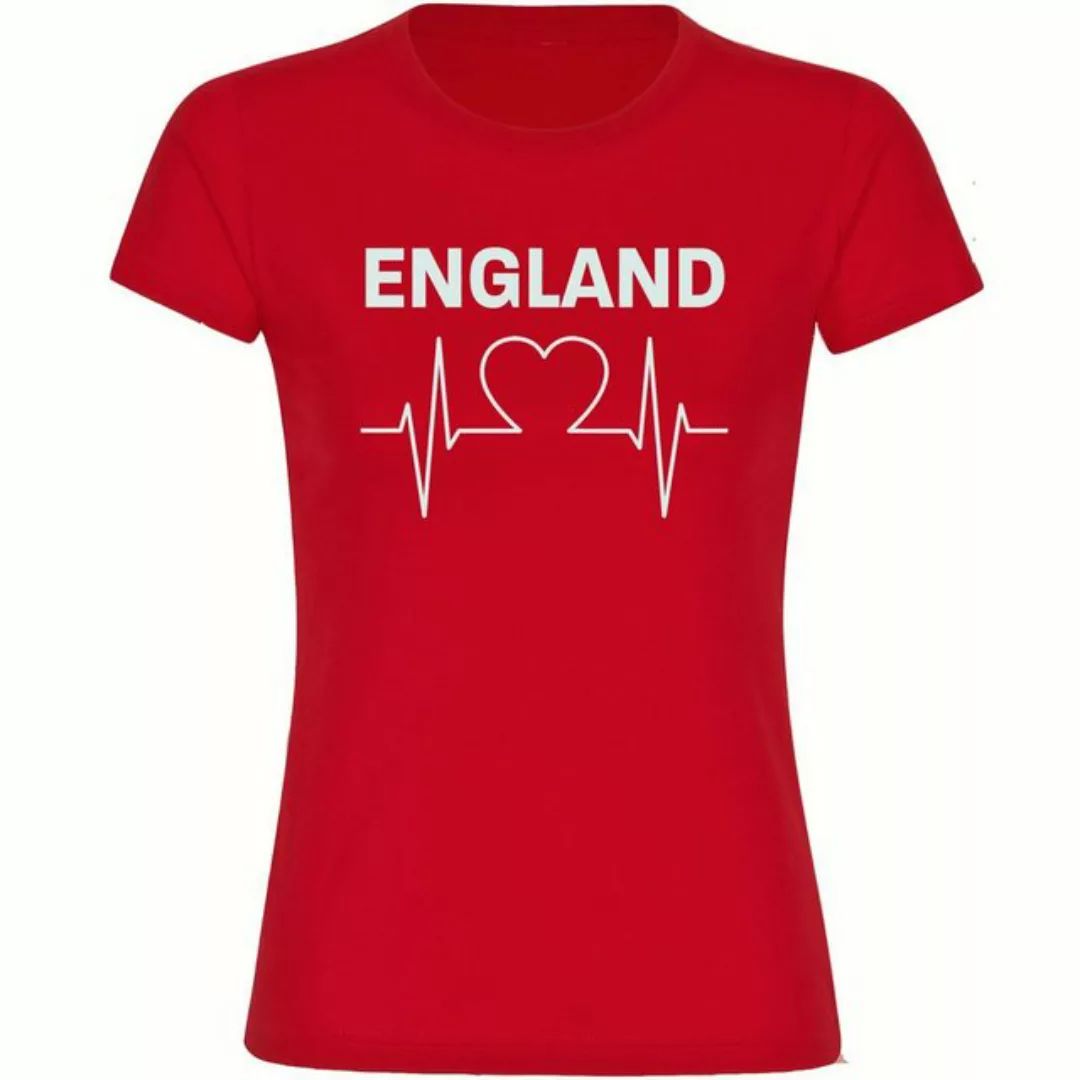 multifanshop T-Shirt Damen England - Herzschlag - Frauen günstig online kaufen