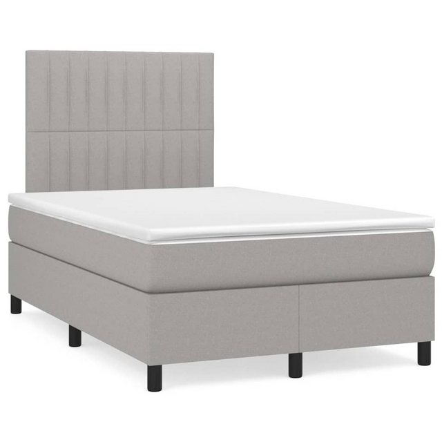 vidaXL Boxspringbett Bett Boxspringbett mit Matratze Stoff (120 x 200 cm, H günstig online kaufen