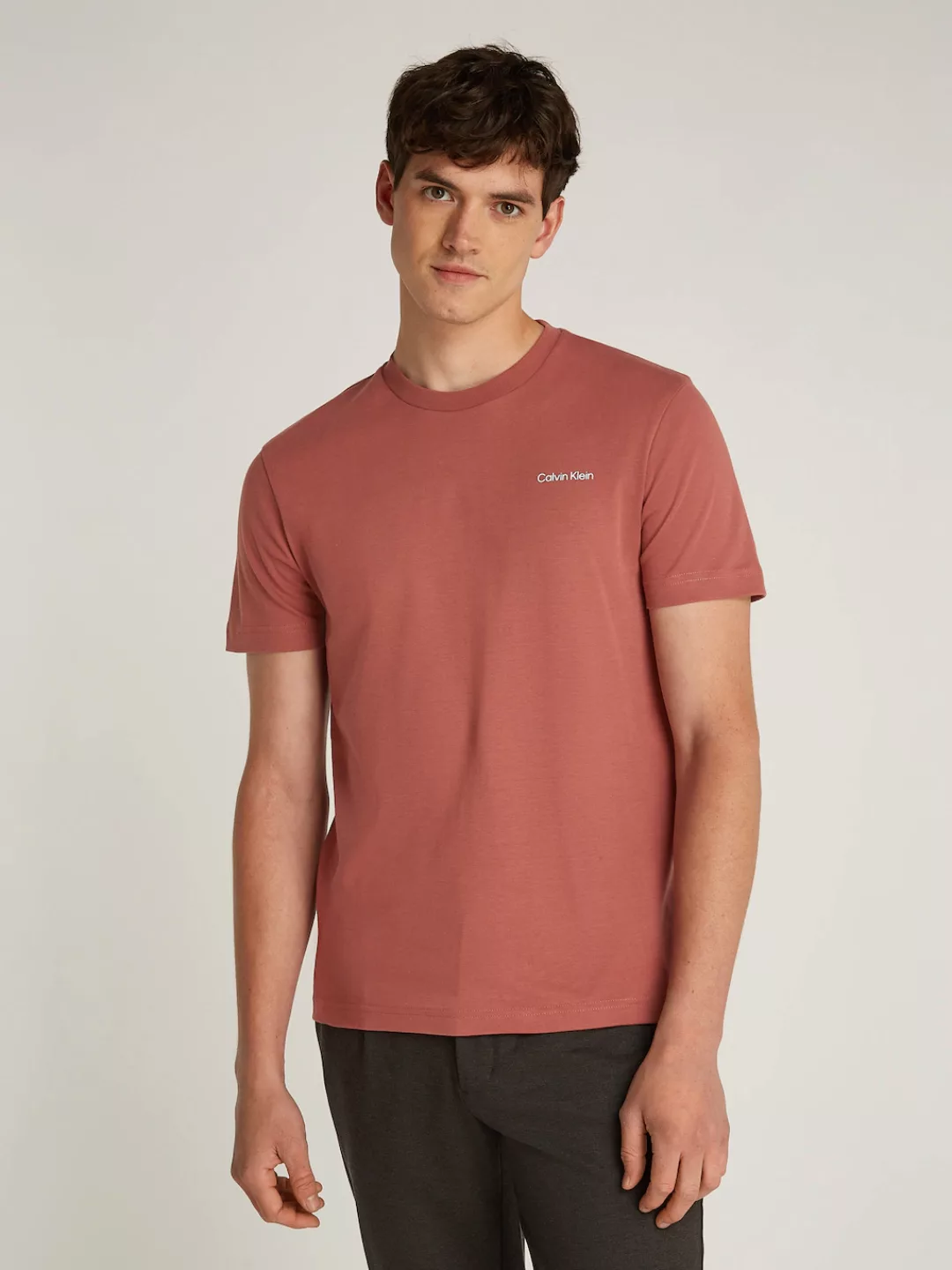 Calvin Klein T-Shirt MICRO LOGO INTERLOCK T-SHIRT mit Calvin Klein Logo auf günstig online kaufen