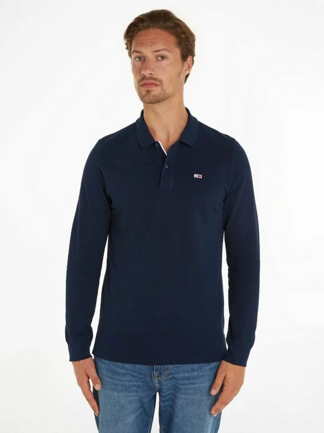 Tommy Jeans Poloshirt TJM SLIM PLACKET LS POLO mit Polokragen günstig online kaufen