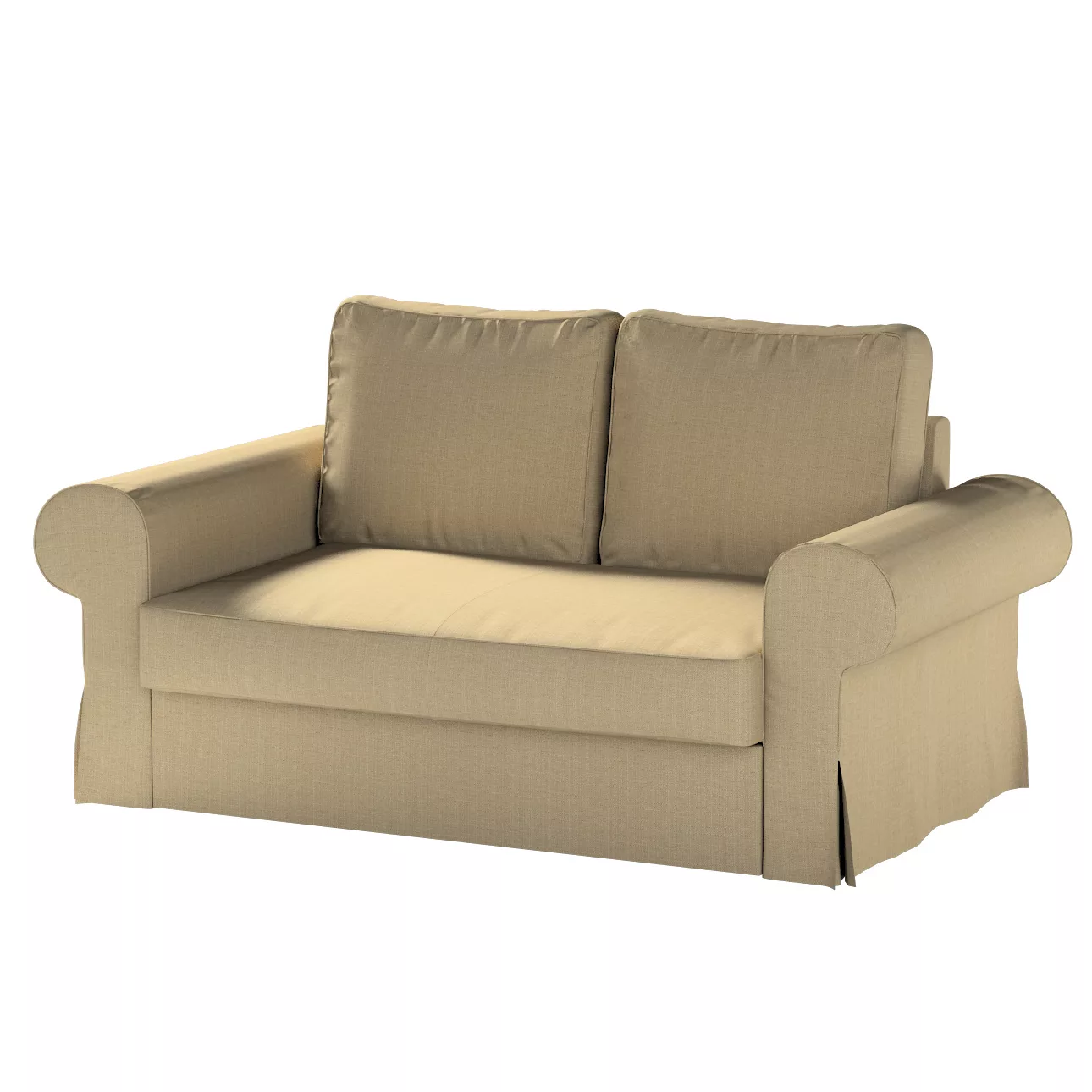 Bezug für Backabro 2-Sitzer Sofa ausklappbar, dunkelbeige, Bezug für Backab günstig online kaufen