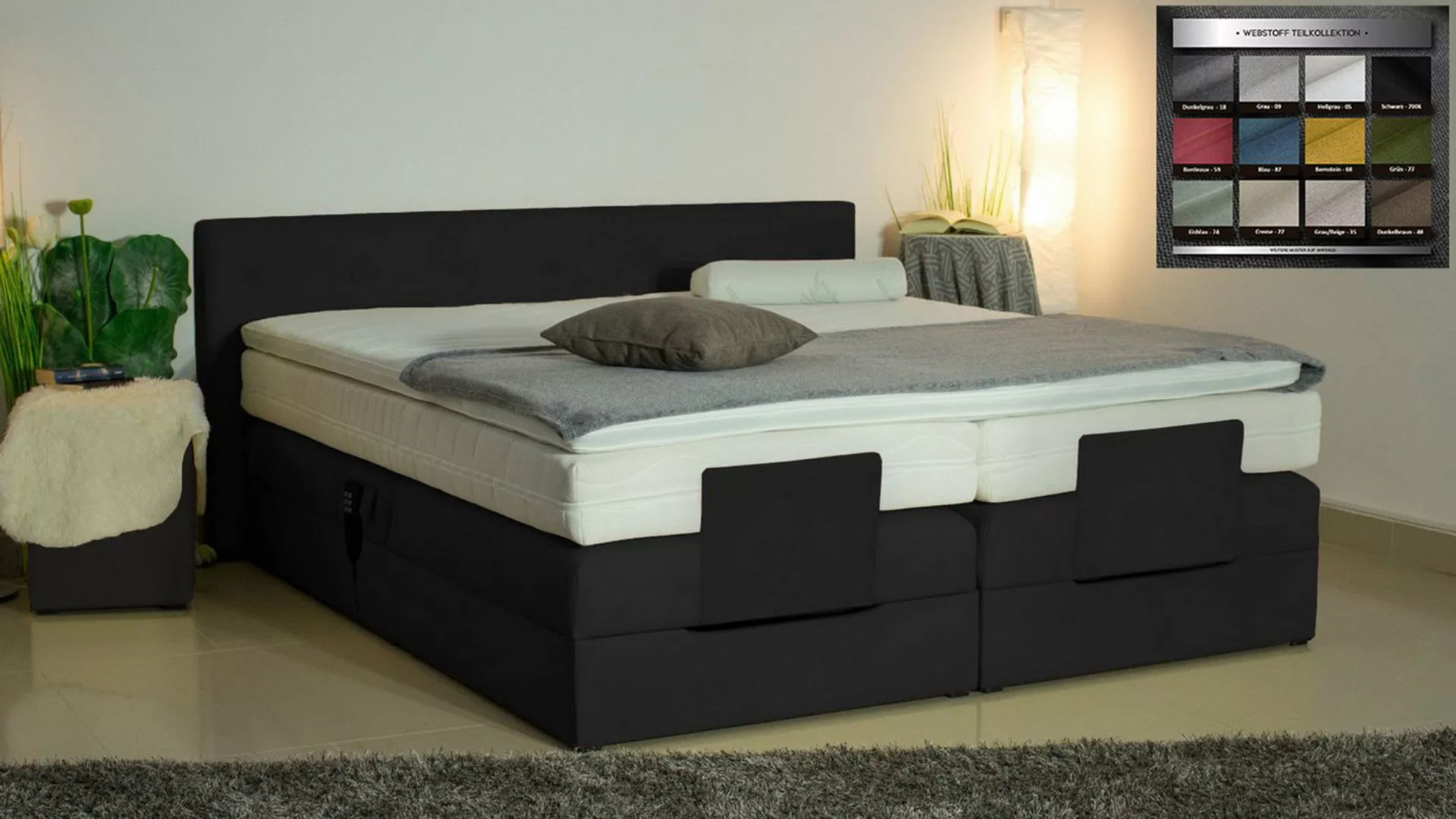 PAARA Boxspringbett 25GM elektrisch verstellbar mit Motor Dachschräge, inkl günstig online kaufen