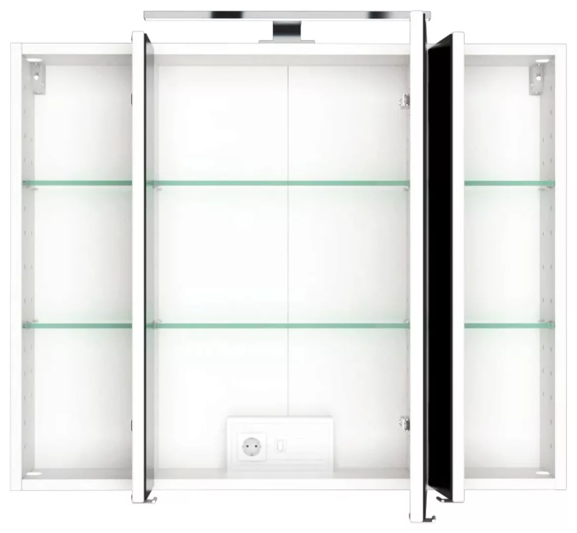 HELD MÖBEL Spiegelschrank "Malibu", Breite 80 cm, mit Spiegeltüren und Türe günstig online kaufen