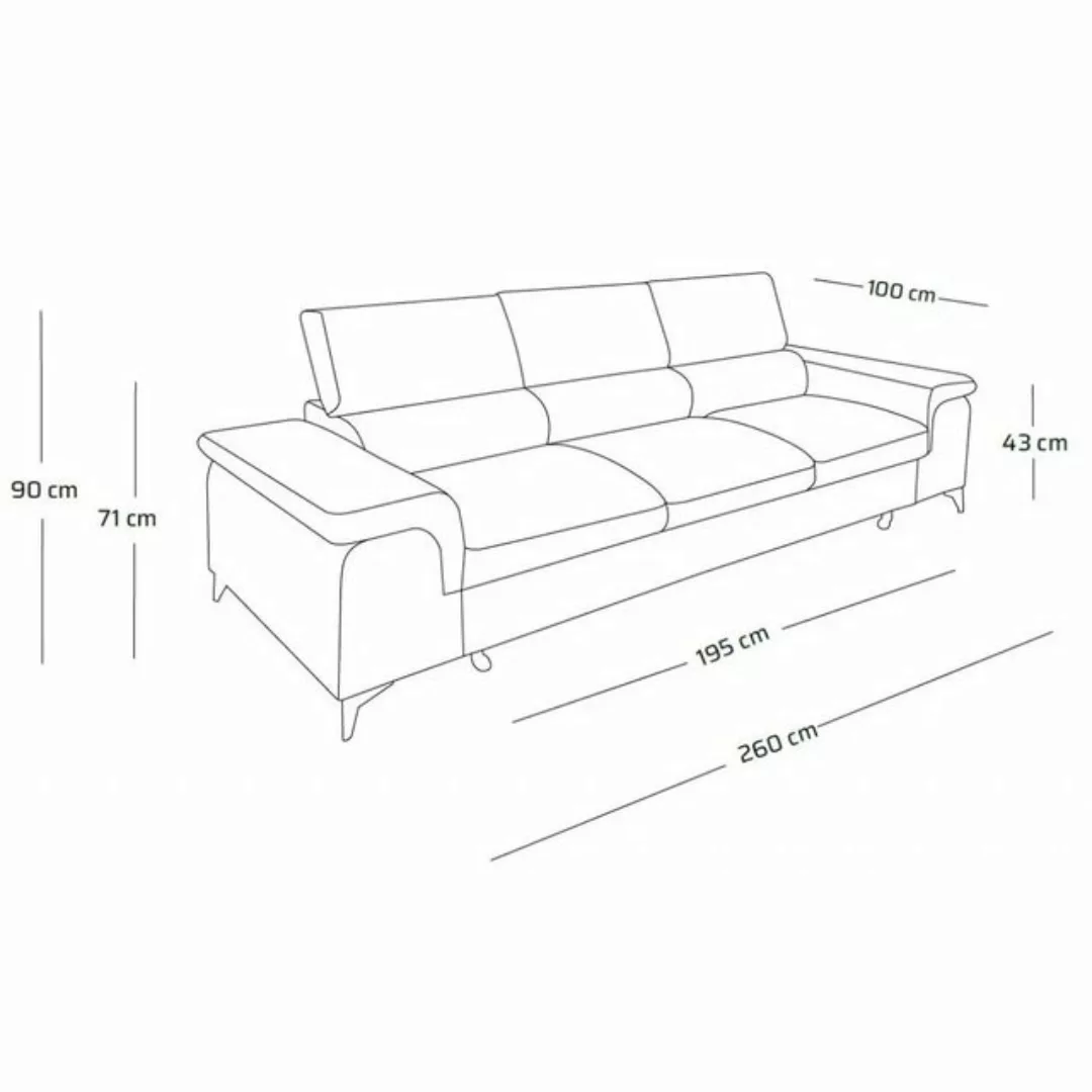 Fun Möbel Big-Sofa Couchgarnitur BASTIEN Megasofa mit Schlaffunktion Stoff günstig online kaufen