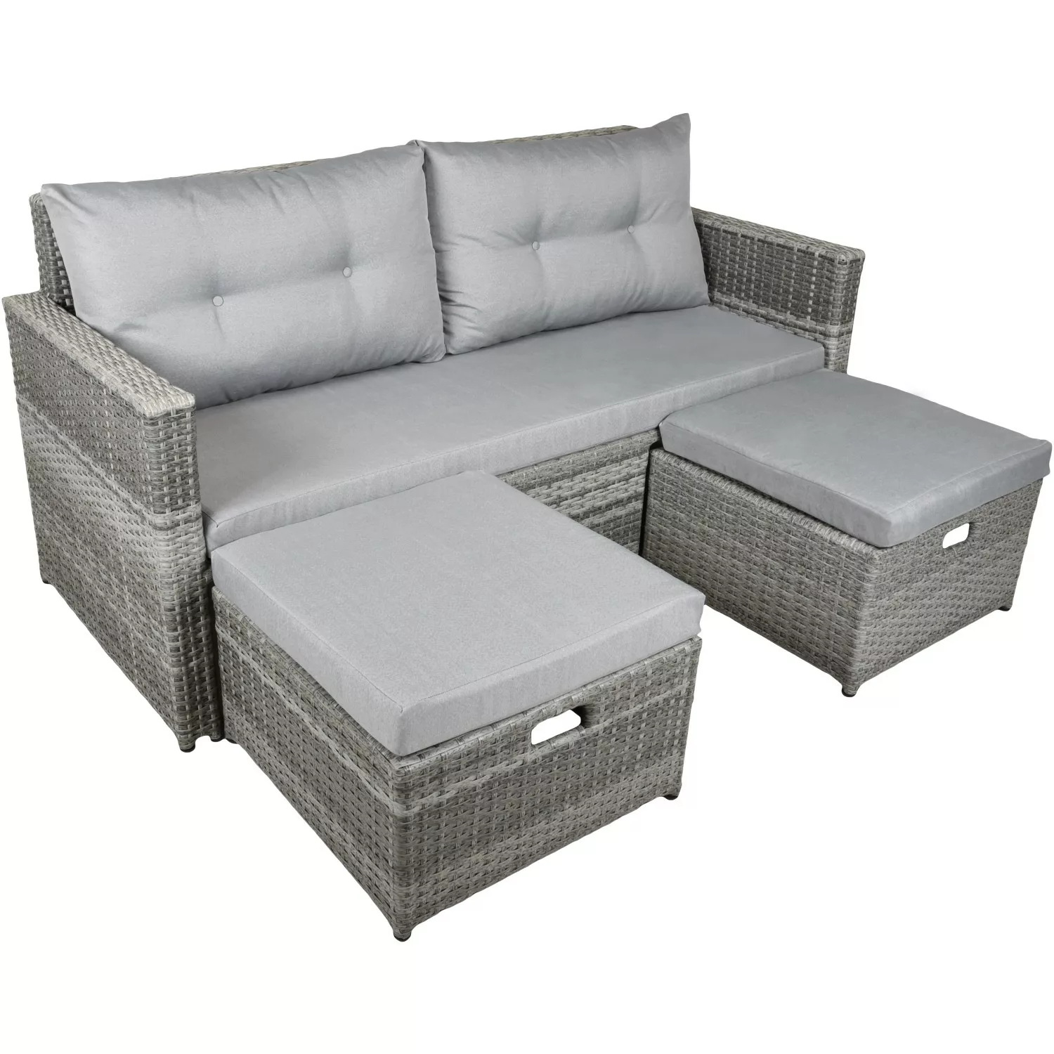 Garden Pleasure Lounge-Sofa Malta 180 cm x 86 cm x 76 cm günstig online kaufen