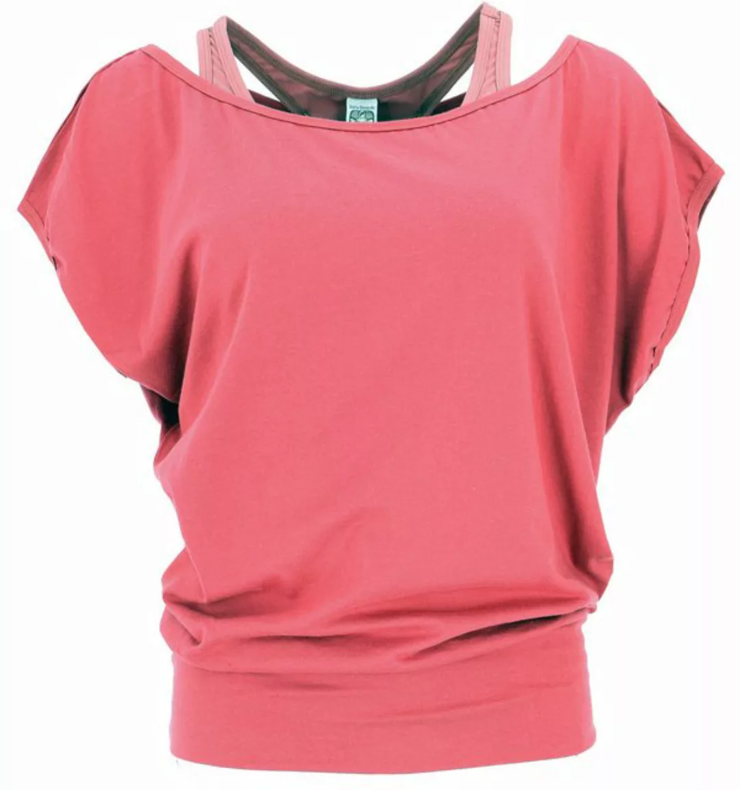 Guru-Shop T-Shirt Lagentop, Bio Baumwolle Yogashirt mit.. alternative Bekle günstig online kaufen