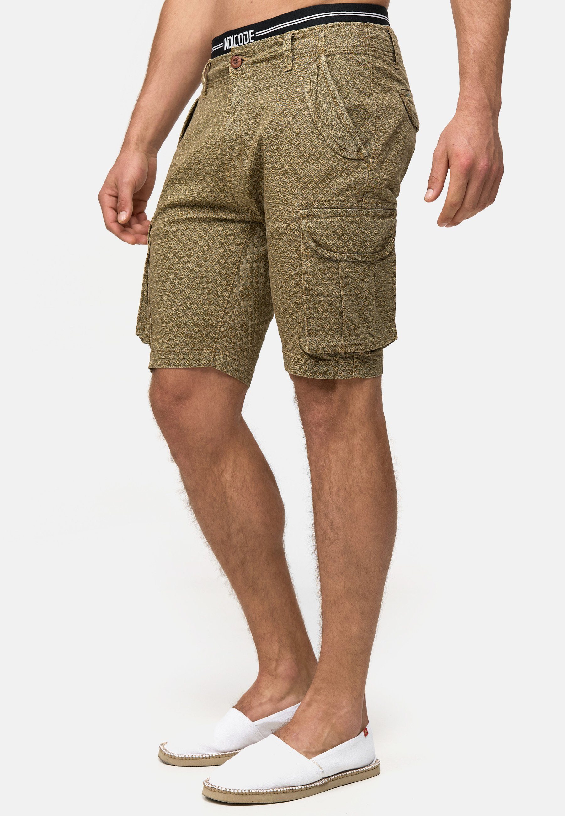 Indicode Cargoshorts Arbor aus elastischer Baumwoll-Qualität günstig online kaufen