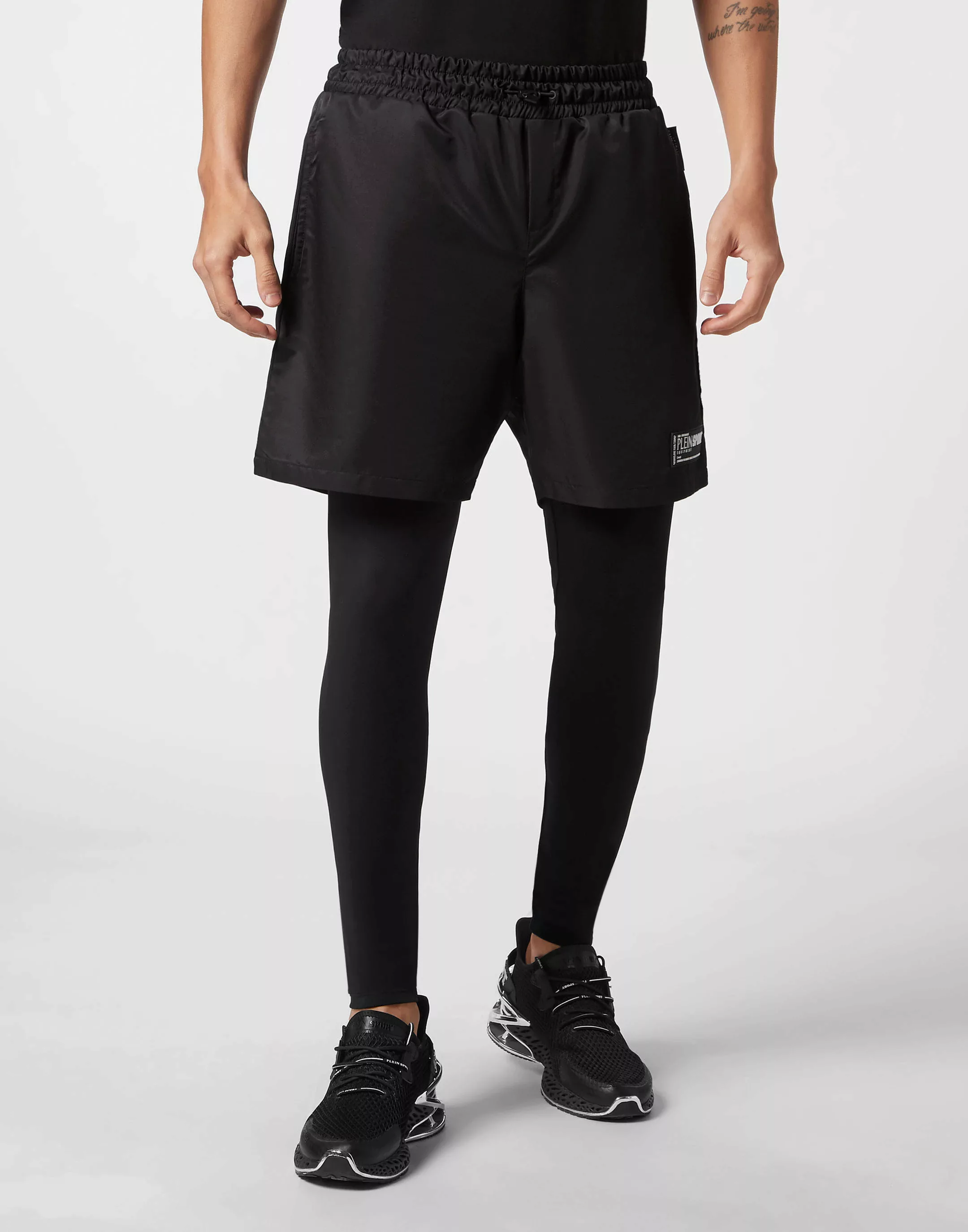 PLEIN SPORT Sporthose "2-in-1 Laufhose" günstig online kaufen