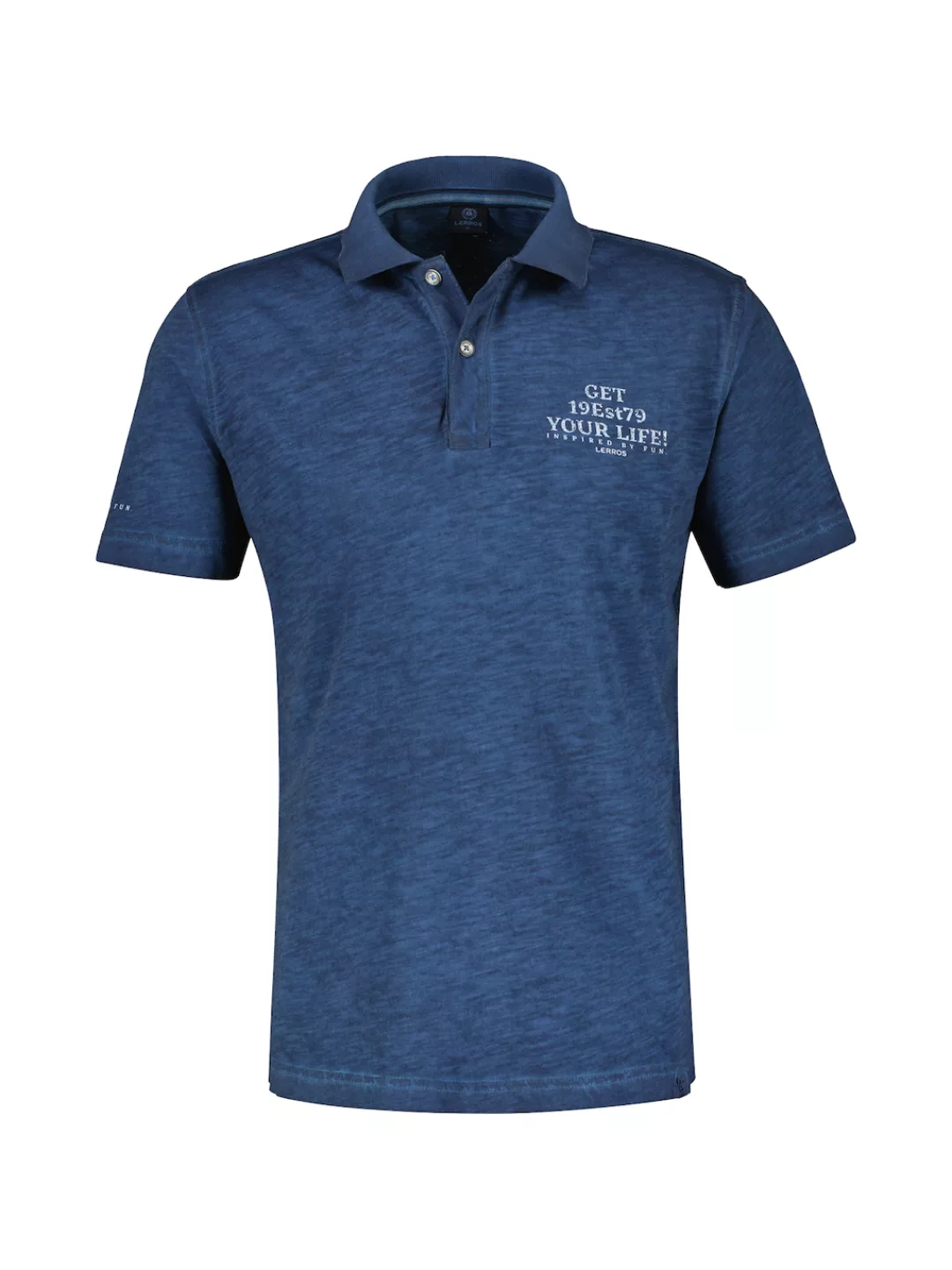 LERROS Poloshirt "LERROS Poloshirt mit Brustprint" günstig online kaufen