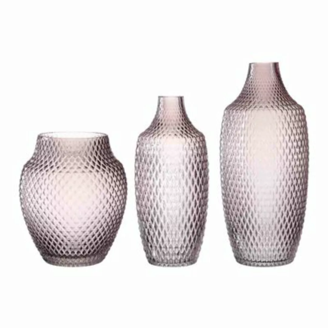 LEONARDO POESIA 3er Vasen Set rosa Vasen günstig online kaufen