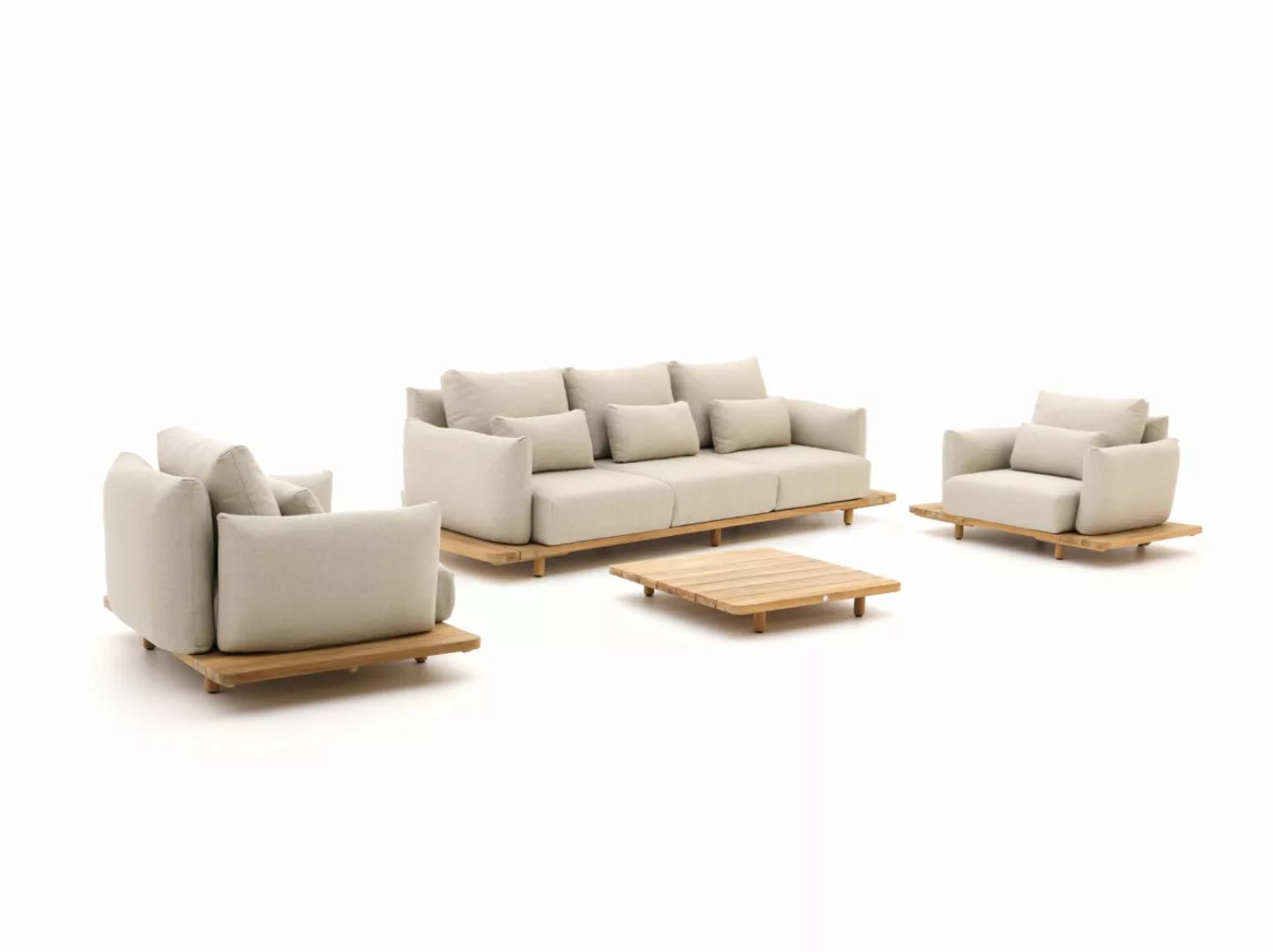 SUNS Bora Sessel-Sofa Lounge-Set 4-teilig günstig online kaufen