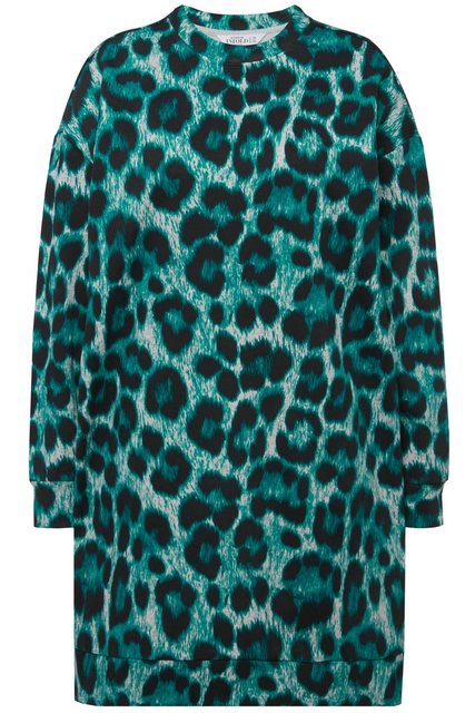 Studio Untold Jerseykleid Sweatkleid oversized Leo Print Rundhals Langarm günstig online kaufen