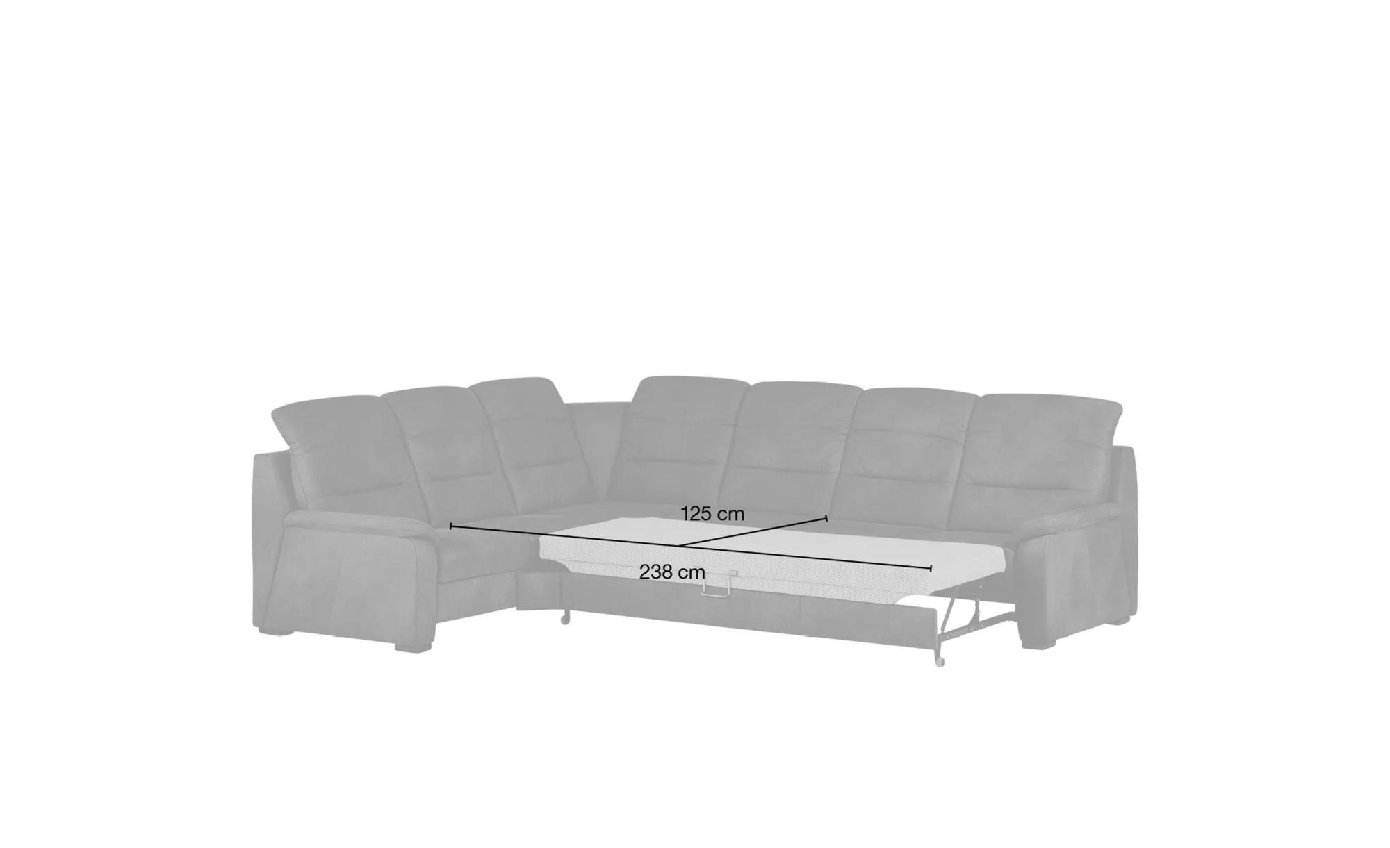 meinSofa Ecksofa  Vera ¦ grau ¦ Maße (cm): B: 303 H: 92 T: 245.0 Polstermöb günstig online kaufen