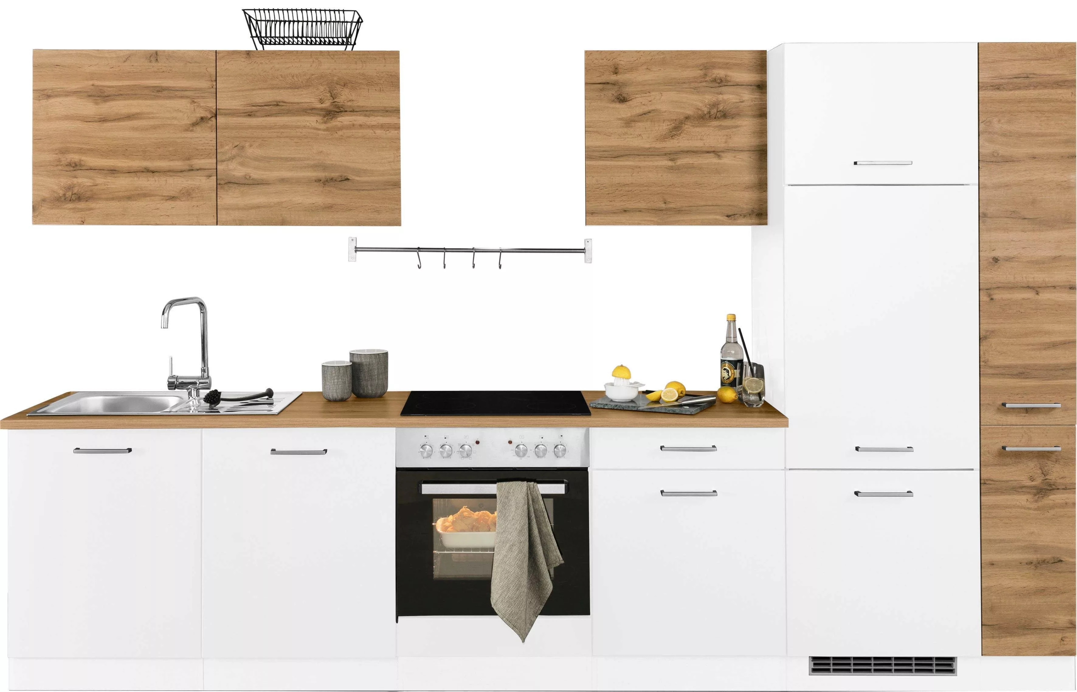 HELD MÖBEL Küchenzeile "Kehl", ohne E-Geräte, Breite 330 cm, für Kühlschran günstig online kaufen