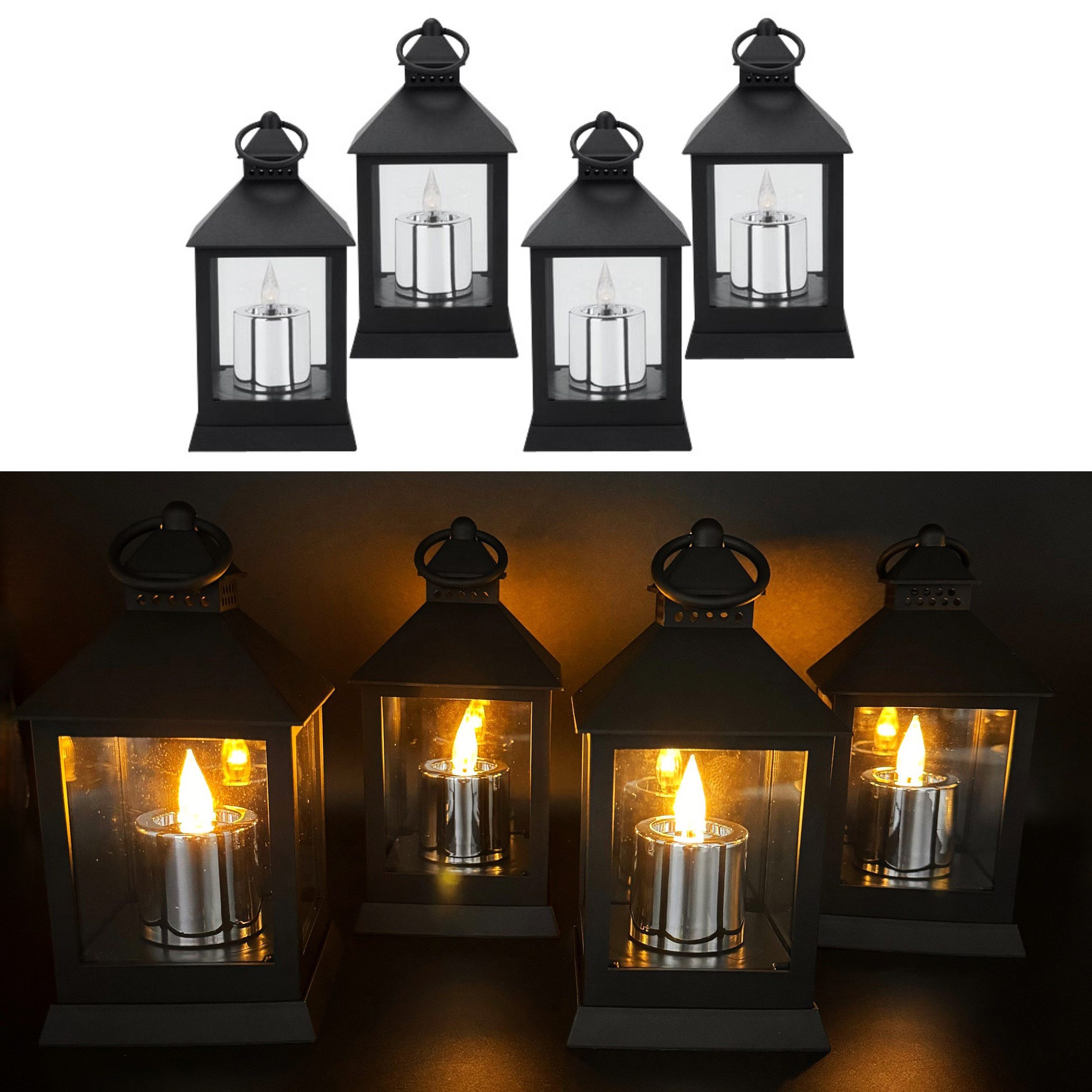 Online-Fuchs LED Laterne - 4er Set günstig online kaufen
