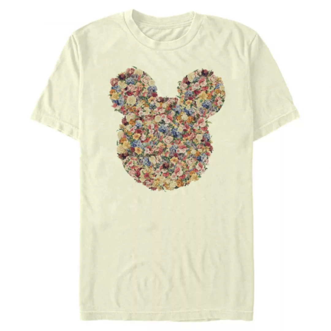 Disney - Micky Maus - Micky Maus Floral Head - Männer T-Shirt günstig online kaufen