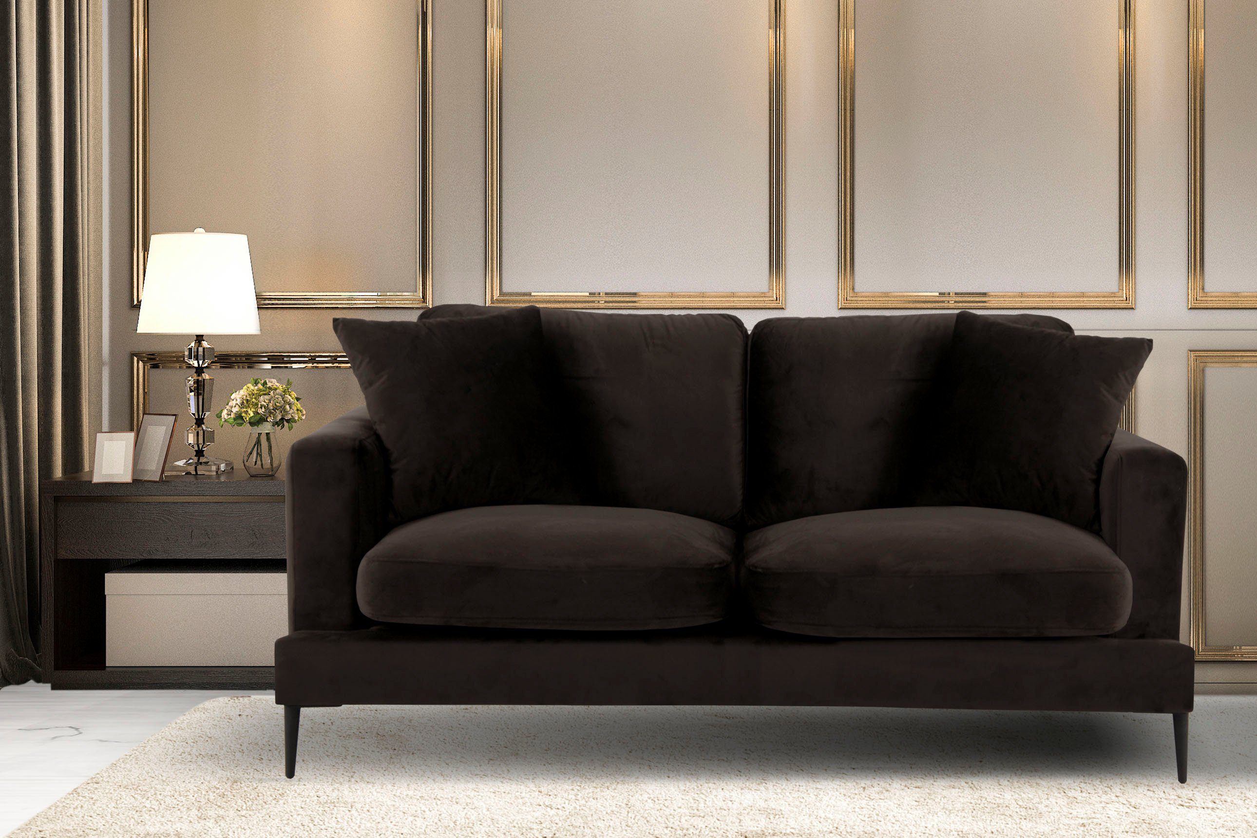 Leonique 2-Sitzer "Cozy elegantes Designsofa, Maße B/T/H: 151/97/80 cm", mi günstig online kaufen