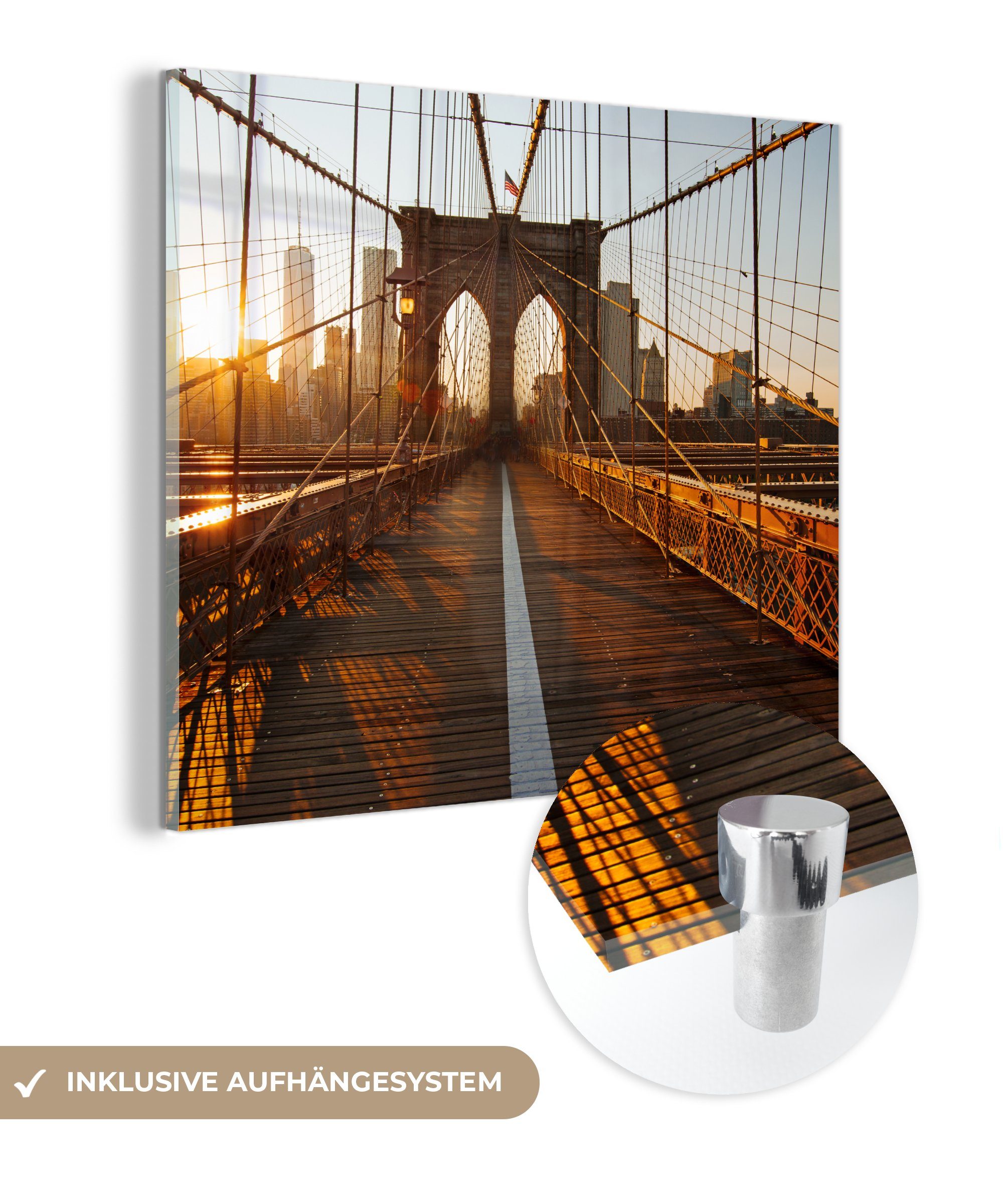 MuchoWow Acrylglasbild Brooklyn Bridge in New günstig online kaufen