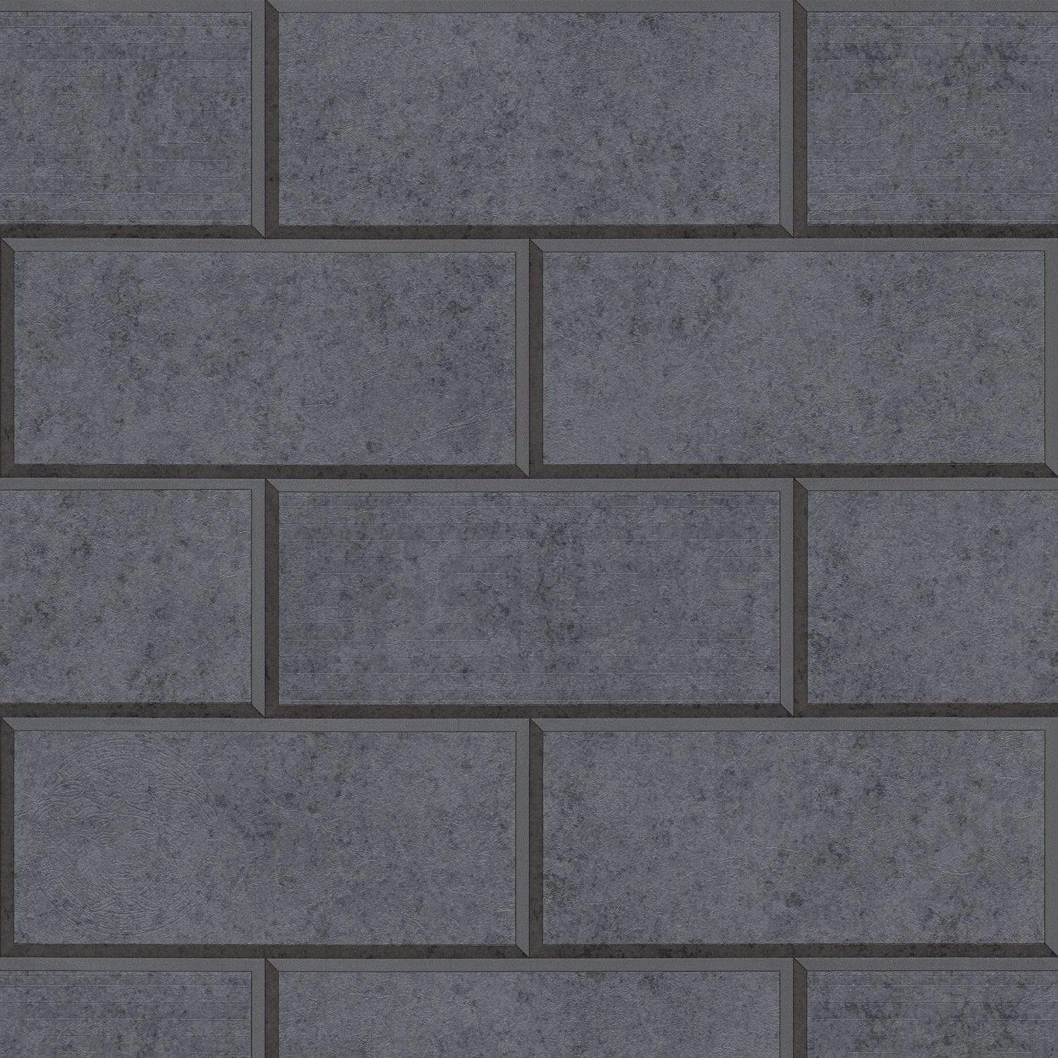 PROFHOME 343226-GU Stein Kacheln Tapete Uni Matt Grau 7,035 m2 0,70 m x 10, günstig online kaufen