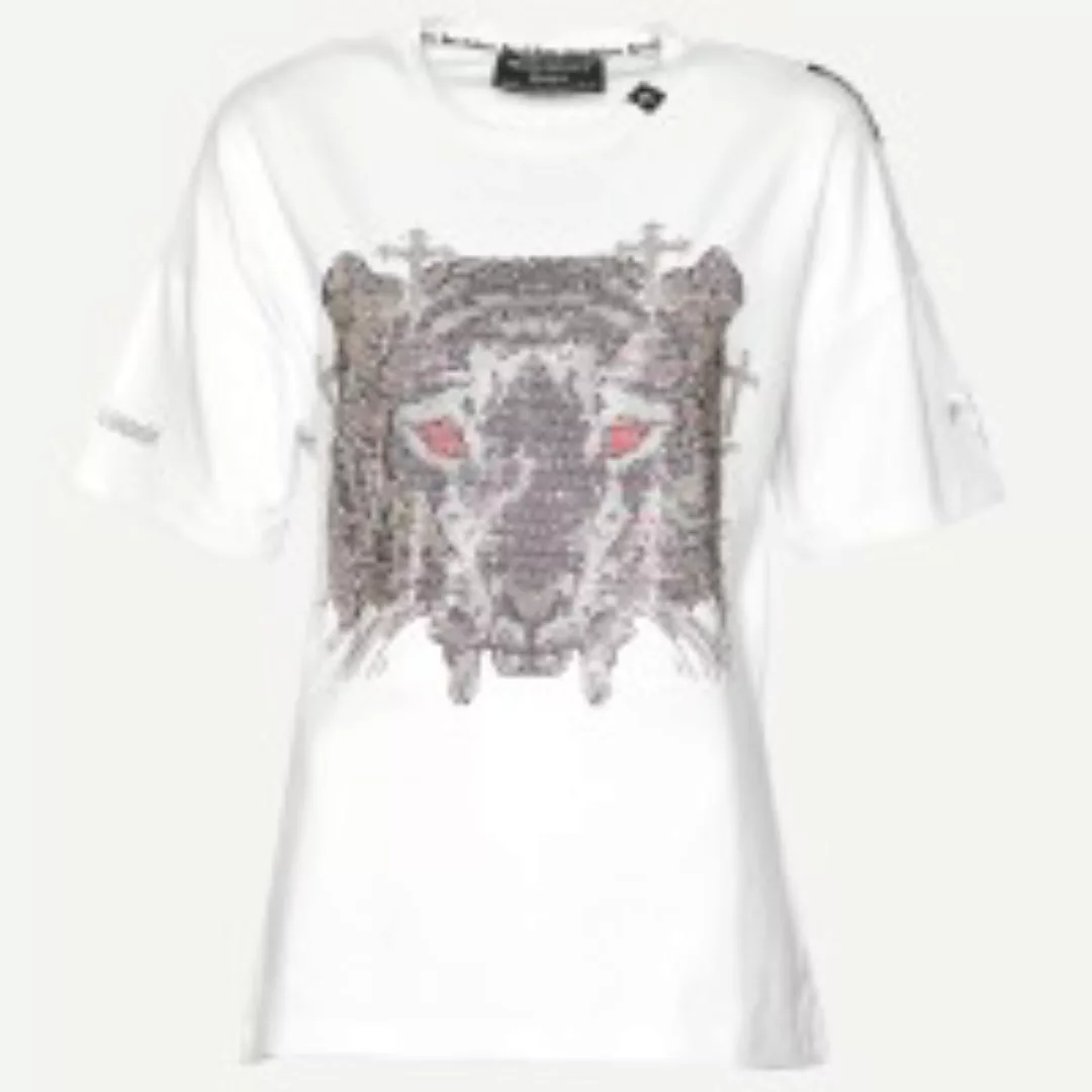 Damen T-Shirt Cross-Tiger white günstig online kaufen
