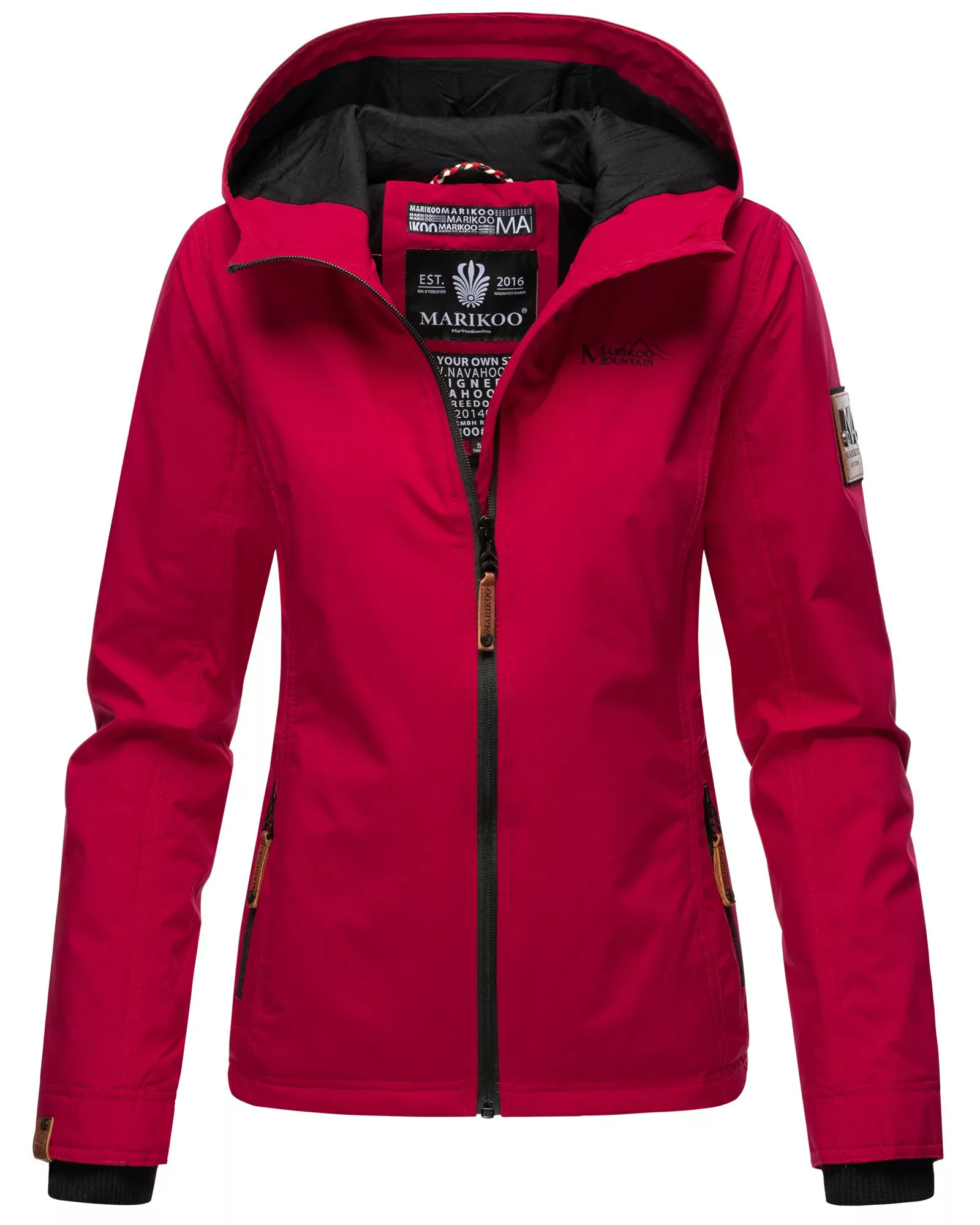 Marikoo Outdoorjacke "Brombeere", sportliche Übergangsjacke mit Kapuze günstig online kaufen