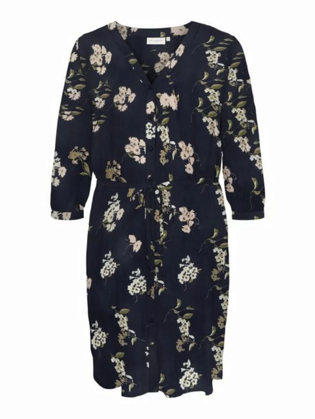 ONLY CARMAKOMA Shirtkleid Kleid Plus Size 3/4 Arm Übergröße Hemdbluse Geblü günstig online kaufen