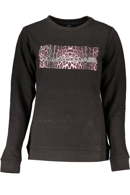 Cavalli Class Sweatshirt Stylishes Damen-Sweatshirt Schwarz mit Druck & Log günstig online kaufen