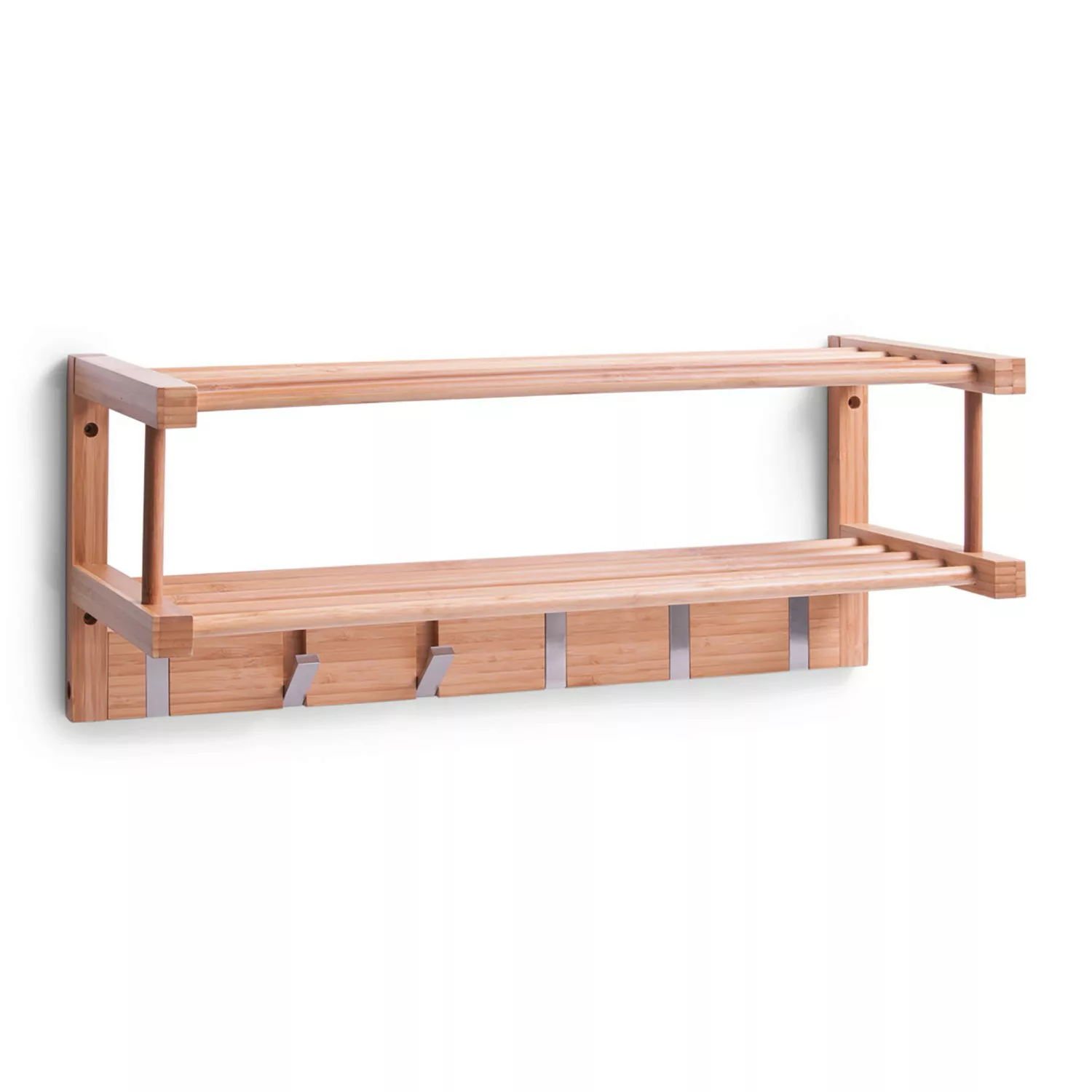 Zeller Wandgarderobe Bambus 60 cm x 24 cm x 24 cm günstig online kaufen