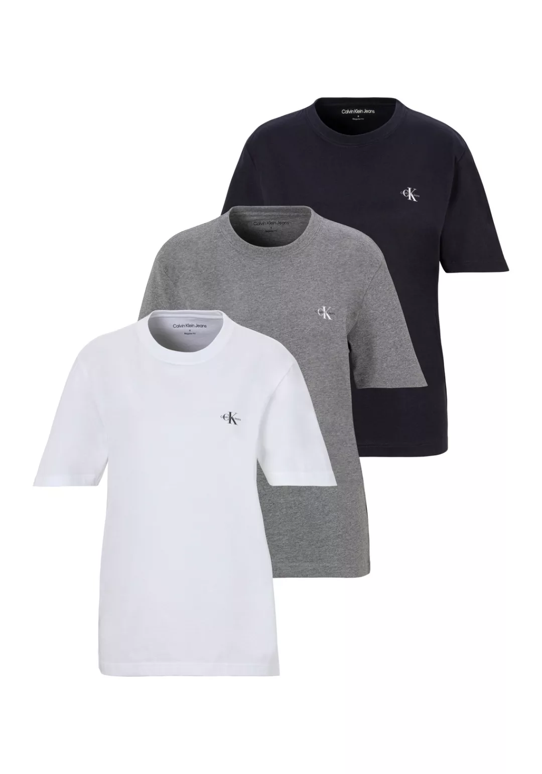 Calvin Klein Jeans T-Shirt "3 PACK MONOLOGO T-SHIRT", mit Logodruck günstig online kaufen