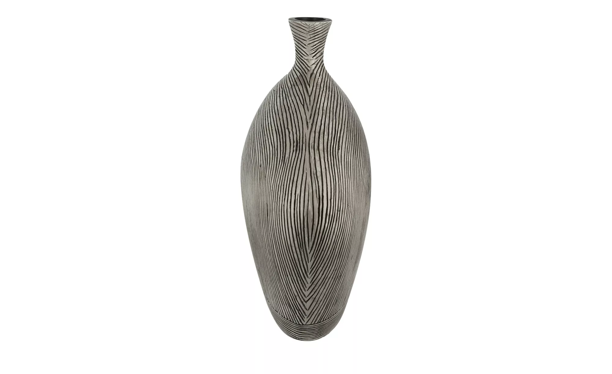 Deko Vase ¦ grau ¦ Polyresin (Kunstharz) ¦ Maße (cm): B: 40 H: 35,5 T: 15,5 günstig online kaufen