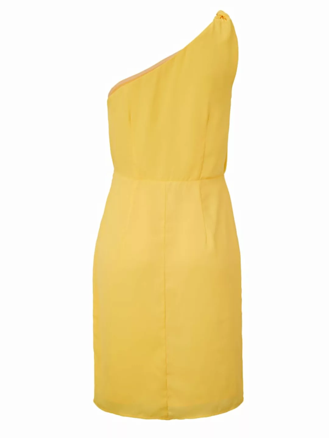 Minikleid aus Chiffon SIENNA Zitronengelb günstig online kaufen