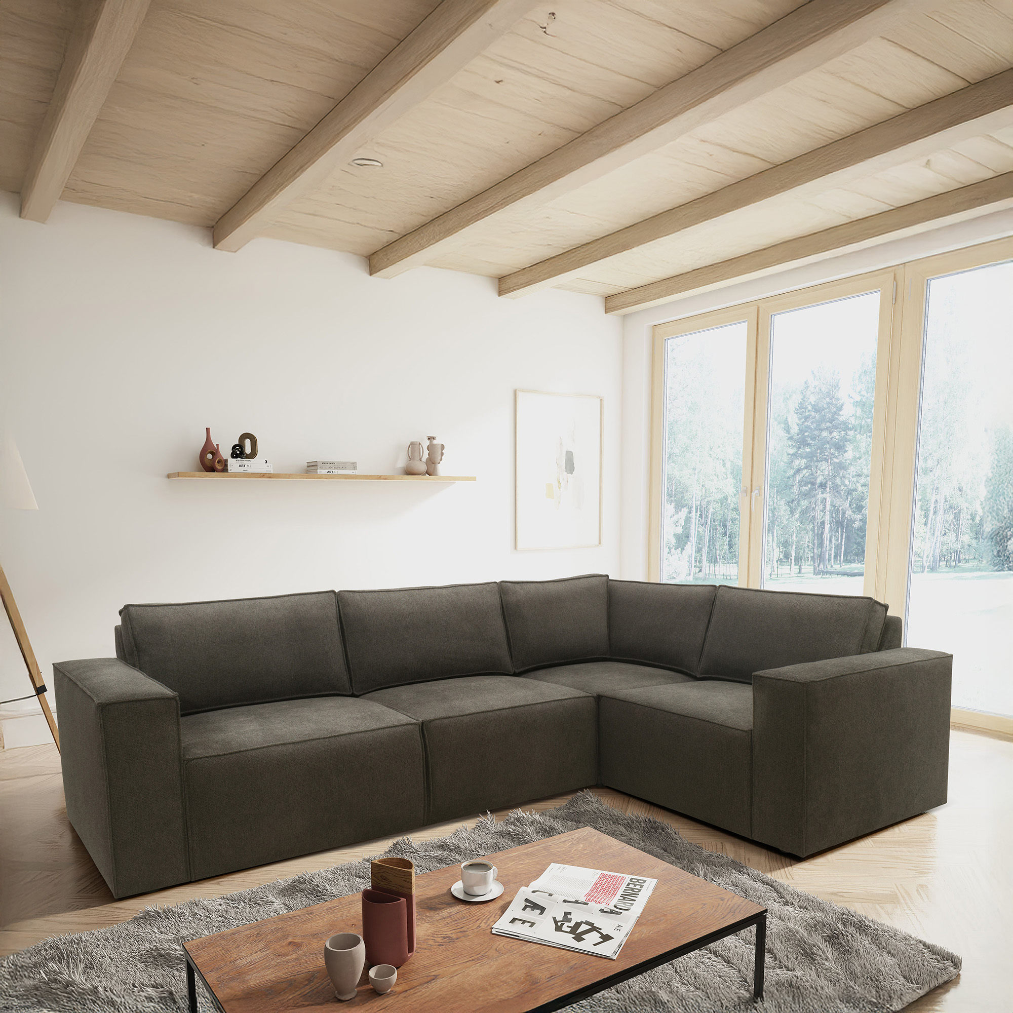Ecksofa 101 017, Sofa, L-Form, Sofa, Couch, Polsterecke, Eckcouch, 277 x 19 günstig online kaufen