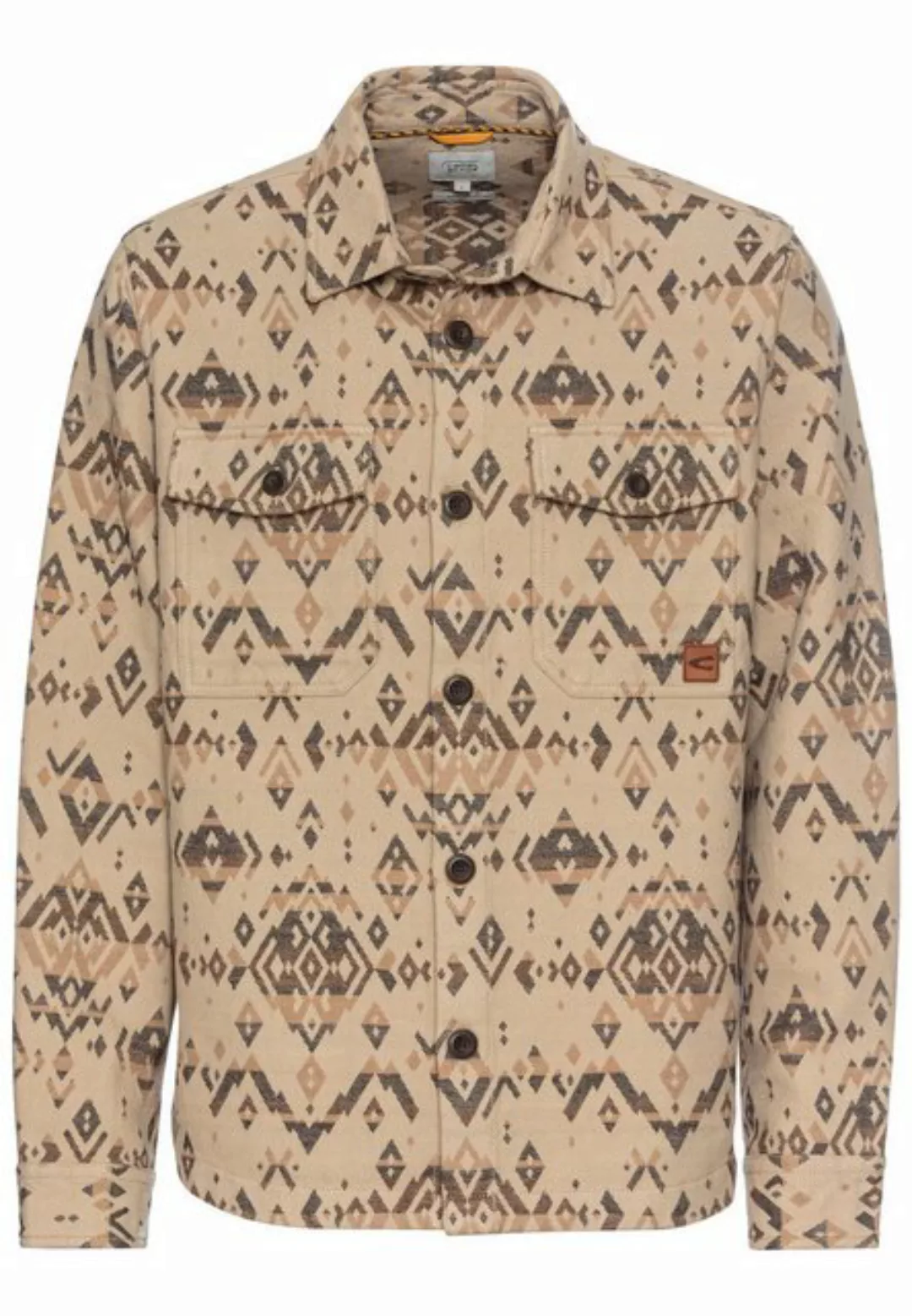 camel active Hemdjacke mit Jacquard-Muster günstig online kaufen