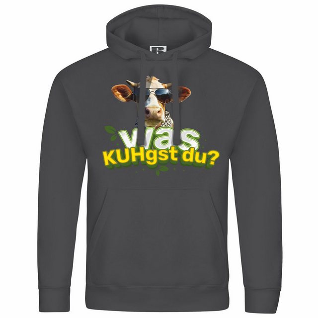 deinshirt Kapuzenpullover Herren Kapuzenpullover Was KUHgst du Mit Print Mo günstig online kaufen