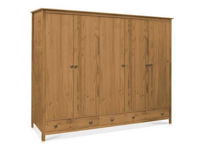 Moebel-Eins Kleiderschrank TOBINO Kleiderschrank 5trg, Material Massivholz, günstig online kaufen