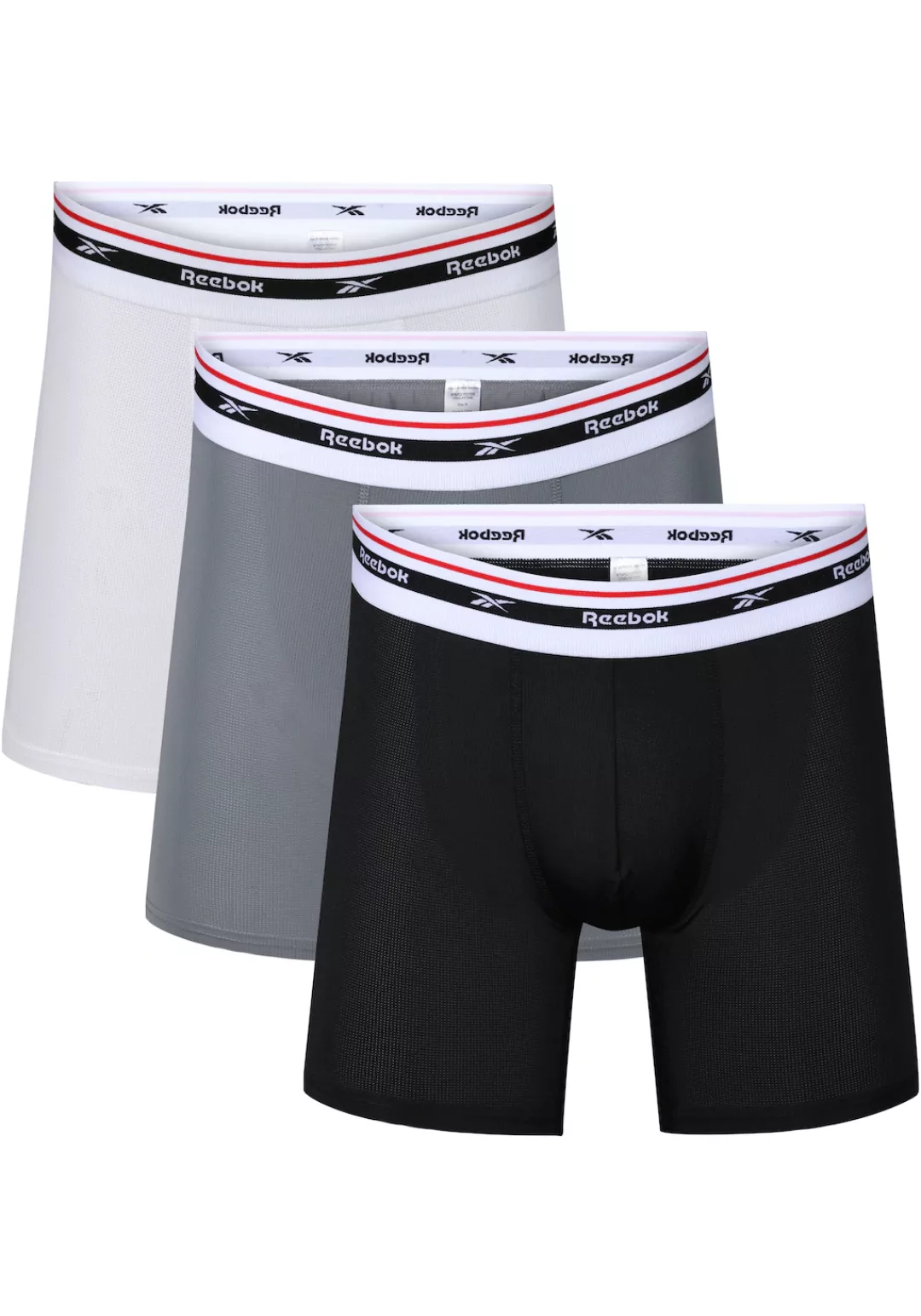 Reebok Boxer "Mens RBK Sports Trunks Med FINLO", (3er Pack), mit elastische günstig online kaufen