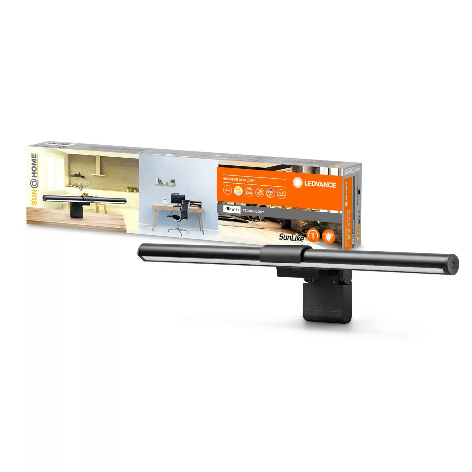 Ledvance Bildschirmleuchte Monitor Bürolicht Sun@Home Smart+ Schwarz 9,6 cm günstig online kaufen