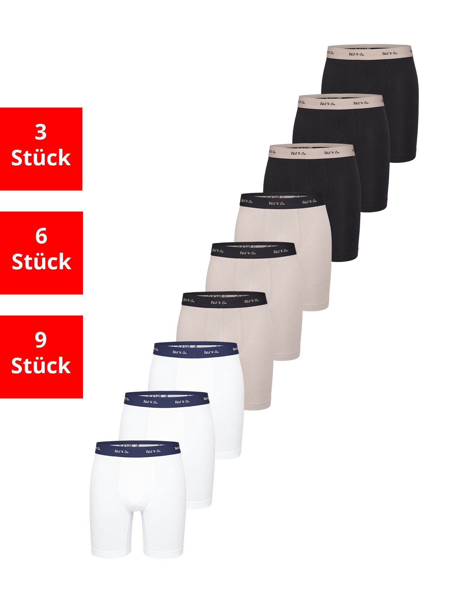 Phil & Co. Langer Boxer Long günstig online kaufen