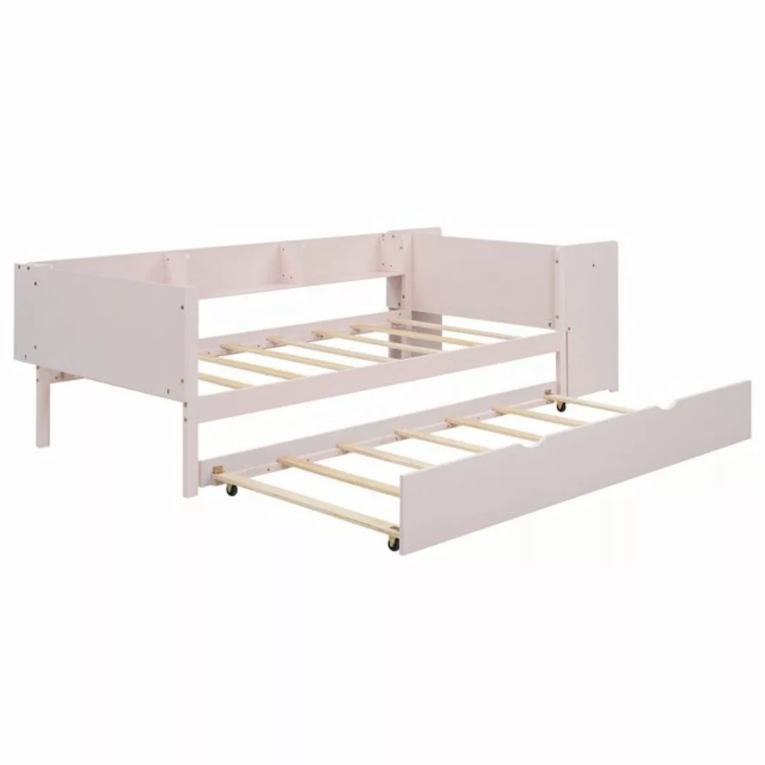 HAUSS SPLOE Kinderbett 90x200cm mit ausziehbarem Bett, Schreibtisch, drei R günstig online kaufen