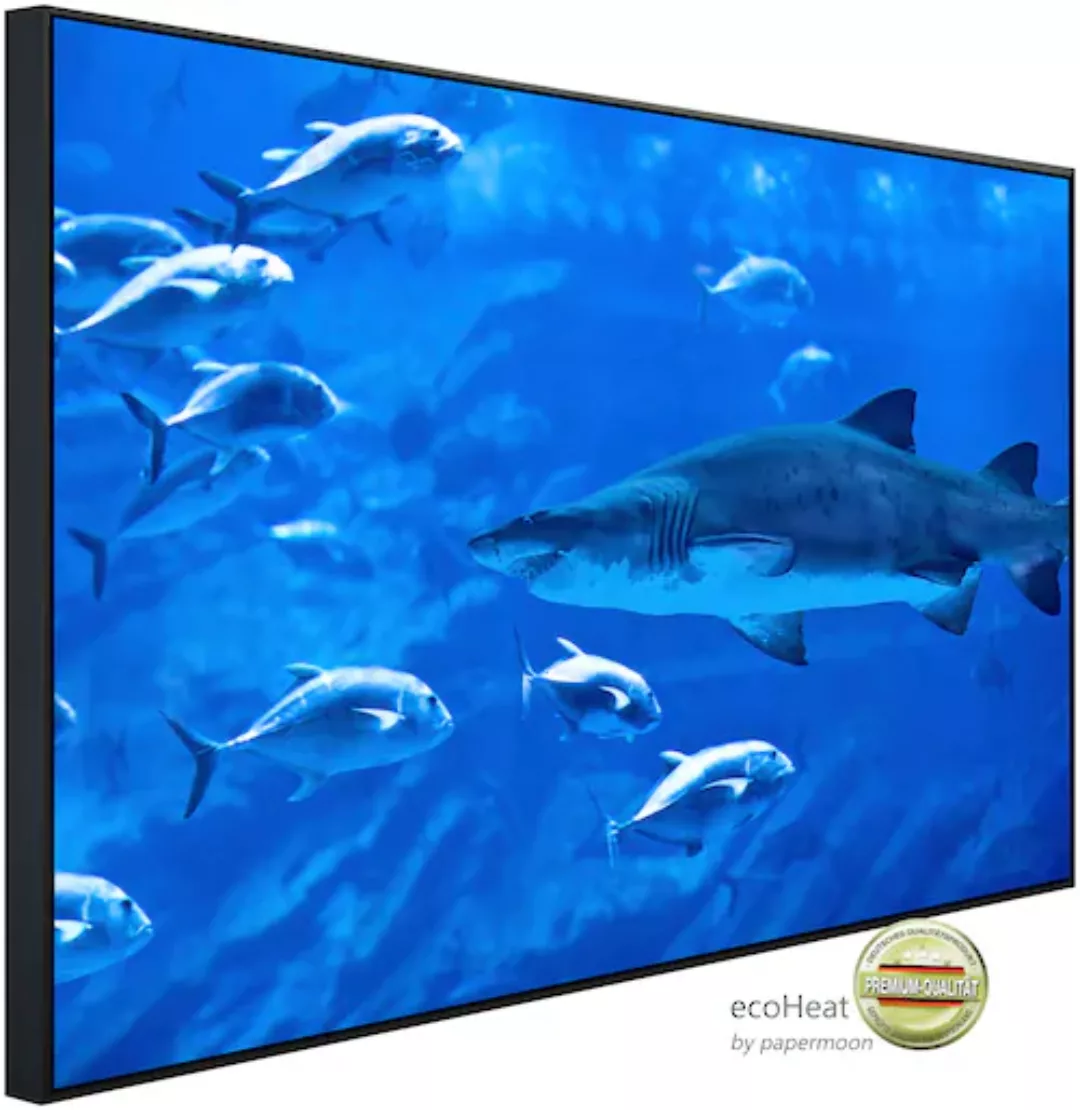Papermoon Infrarotheizung »Hai mit Fischen«, sehr angenehme Strahlungswärme günstig online kaufen