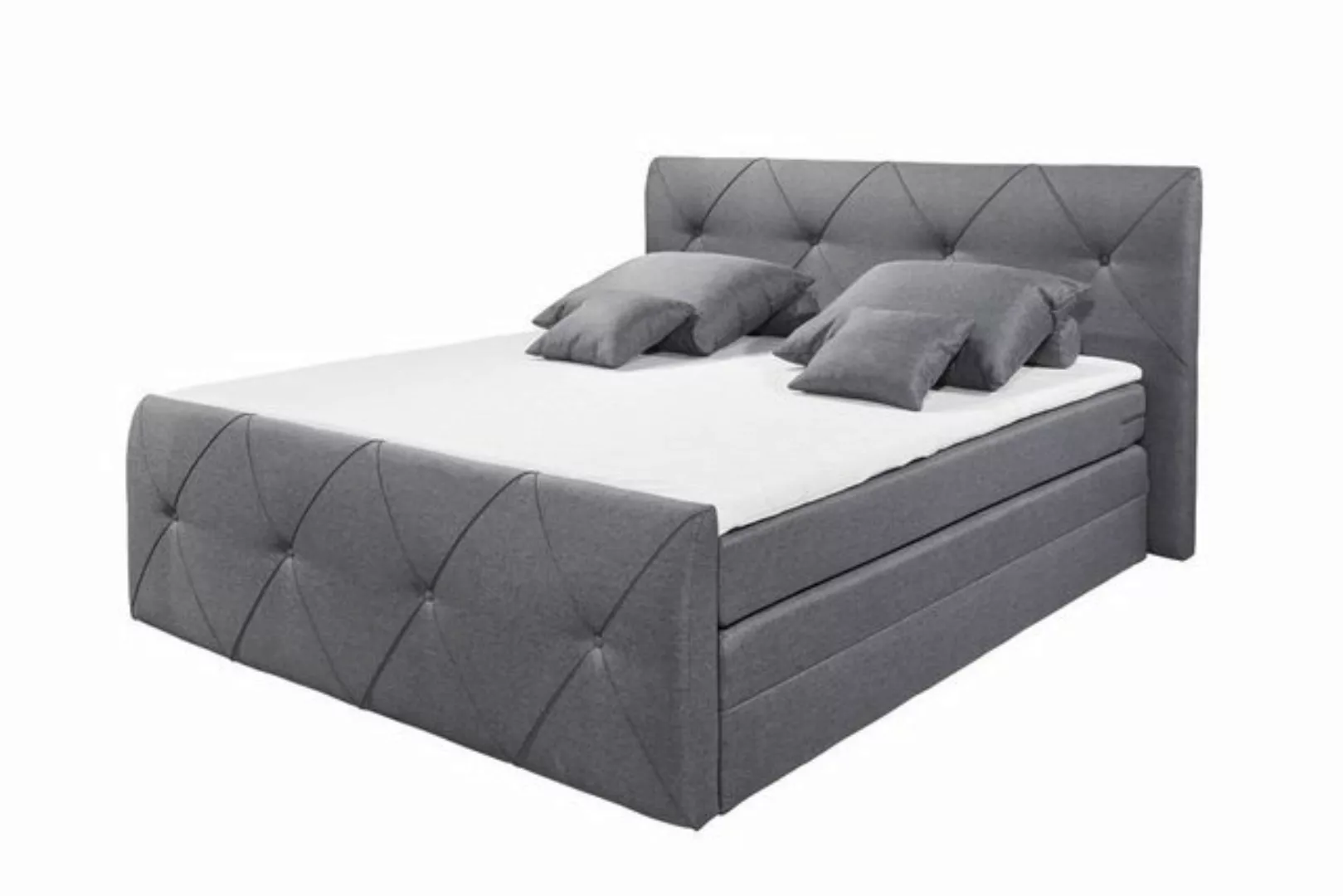 ED EXCITING DESIGN Boxspringliege (180 x 200 cm, Calgary 1 schwarz 180 cm), günstig online kaufen