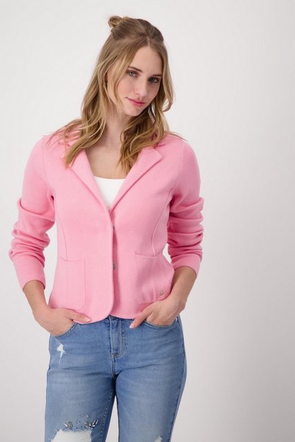 Monari Strickjacke Blazer, pink smoothie günstig online kaufen