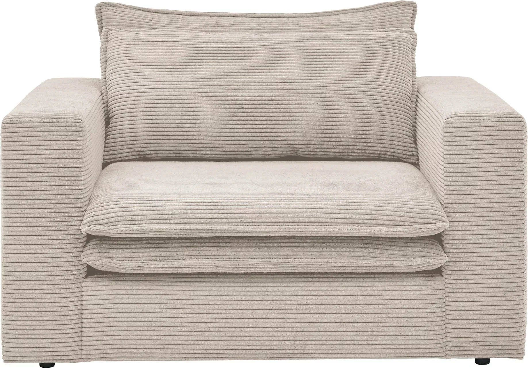 Places of Style Loveseat "PIAGGE", Hochwertiger Cord, trendiger Loveseat günstig online kaufen